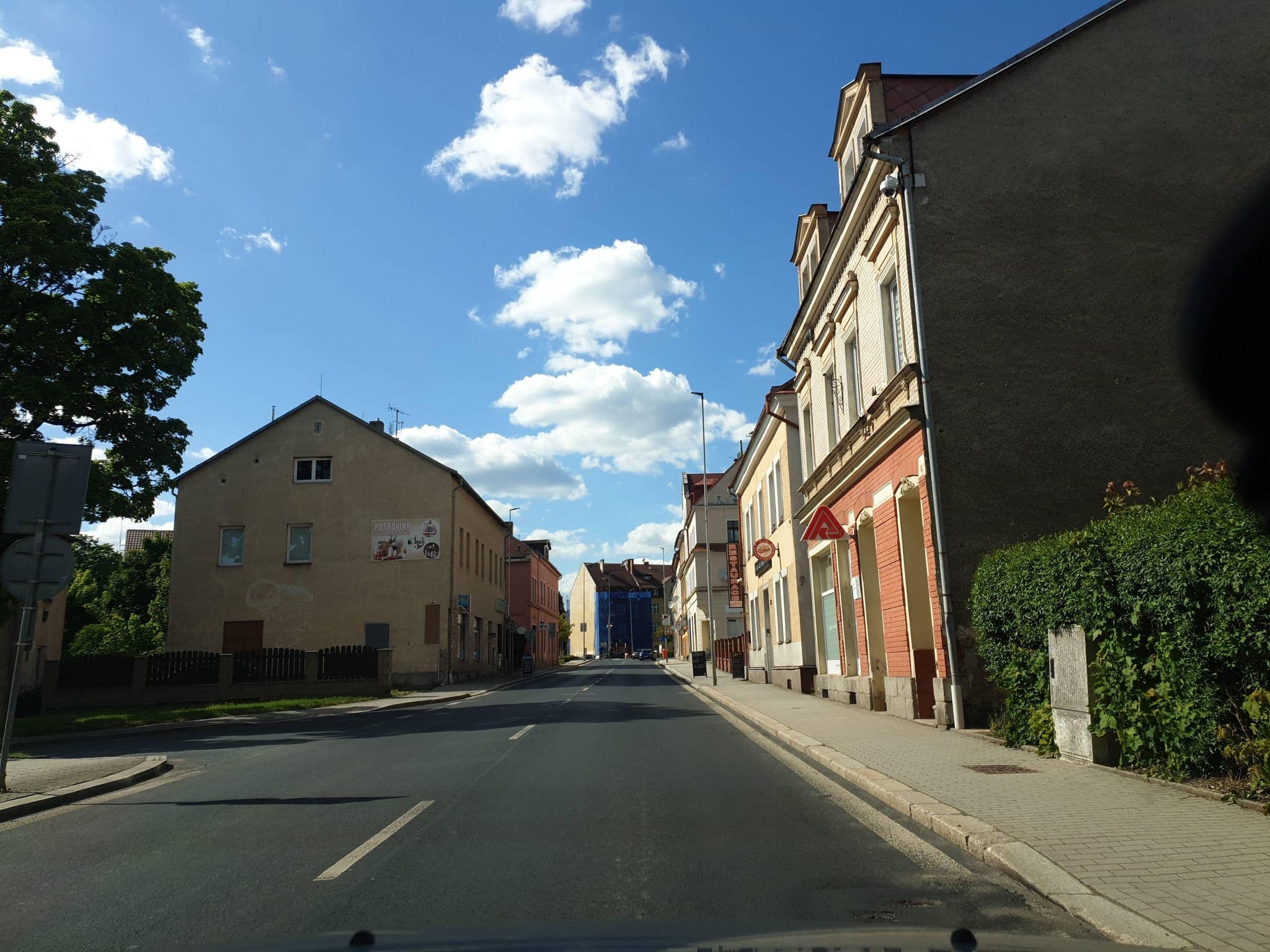 Street view near Pension Krista, Kraslice — © canislupus (CC BY-SA · Mapillary)