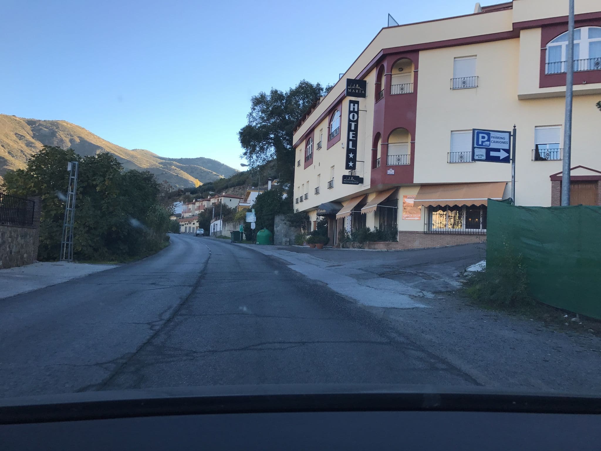 Street view near La Bella Maria Hotel, Pinos Genil — © rainerup (CC BY-SA · Mapillary)