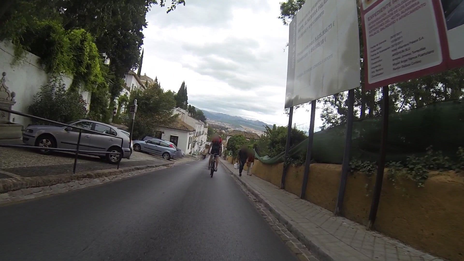 Street view near Hostal Azahar, Granada — © gpsvid (CC BY-SA · Mapillary)