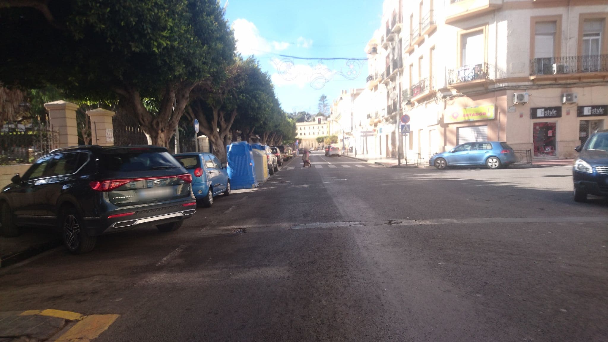 Street view near Hostal María Cristina, Melilla — © kvbcycles (CC BY-SA · Mapillary)