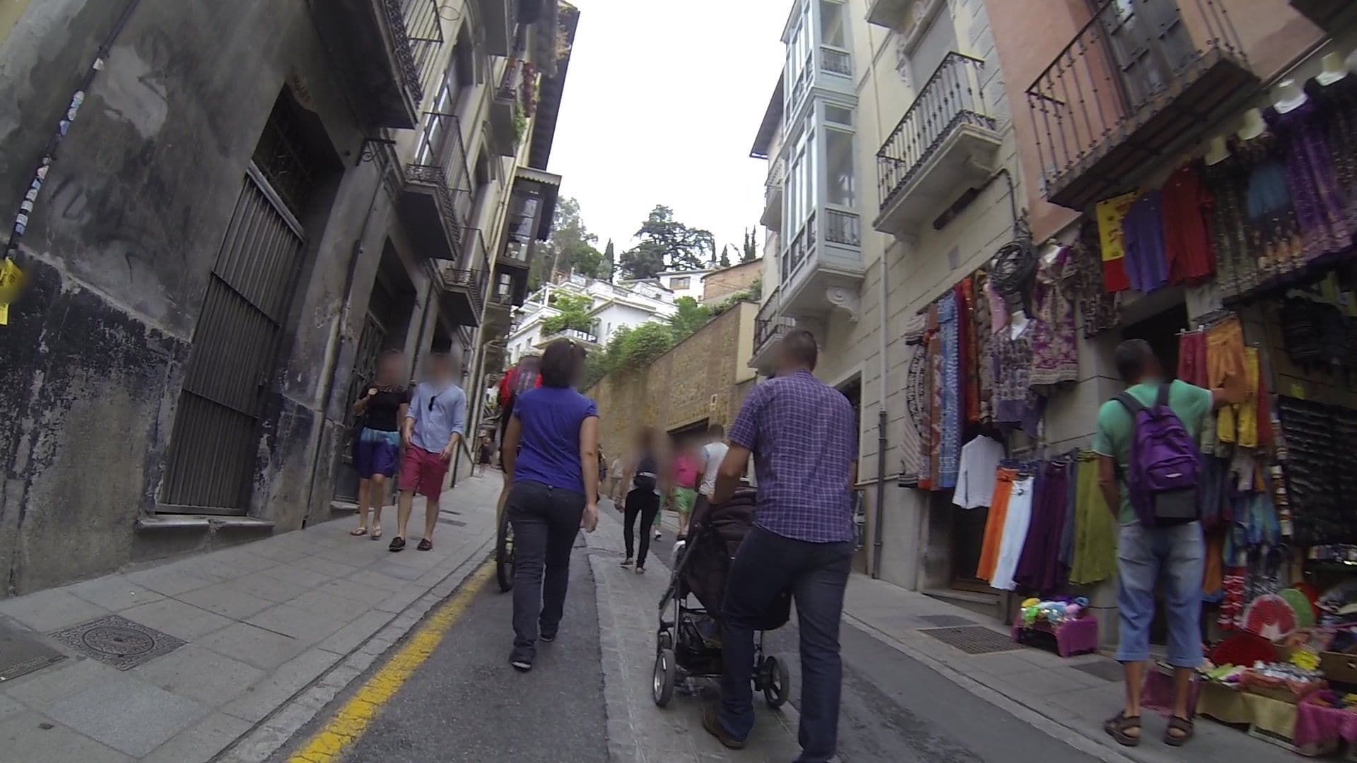 Street view near Hostal Gomerez, Granada — © gpsvid (CC BY-SA · Mapillary)