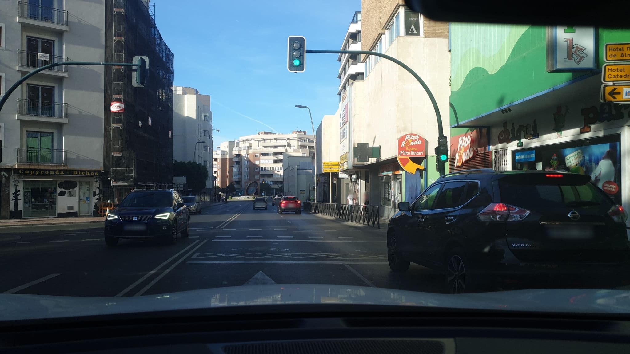 Street view near Embajador Hotel Almeria, Almería — © hhkaos (CC BY-SA · Mapillary)