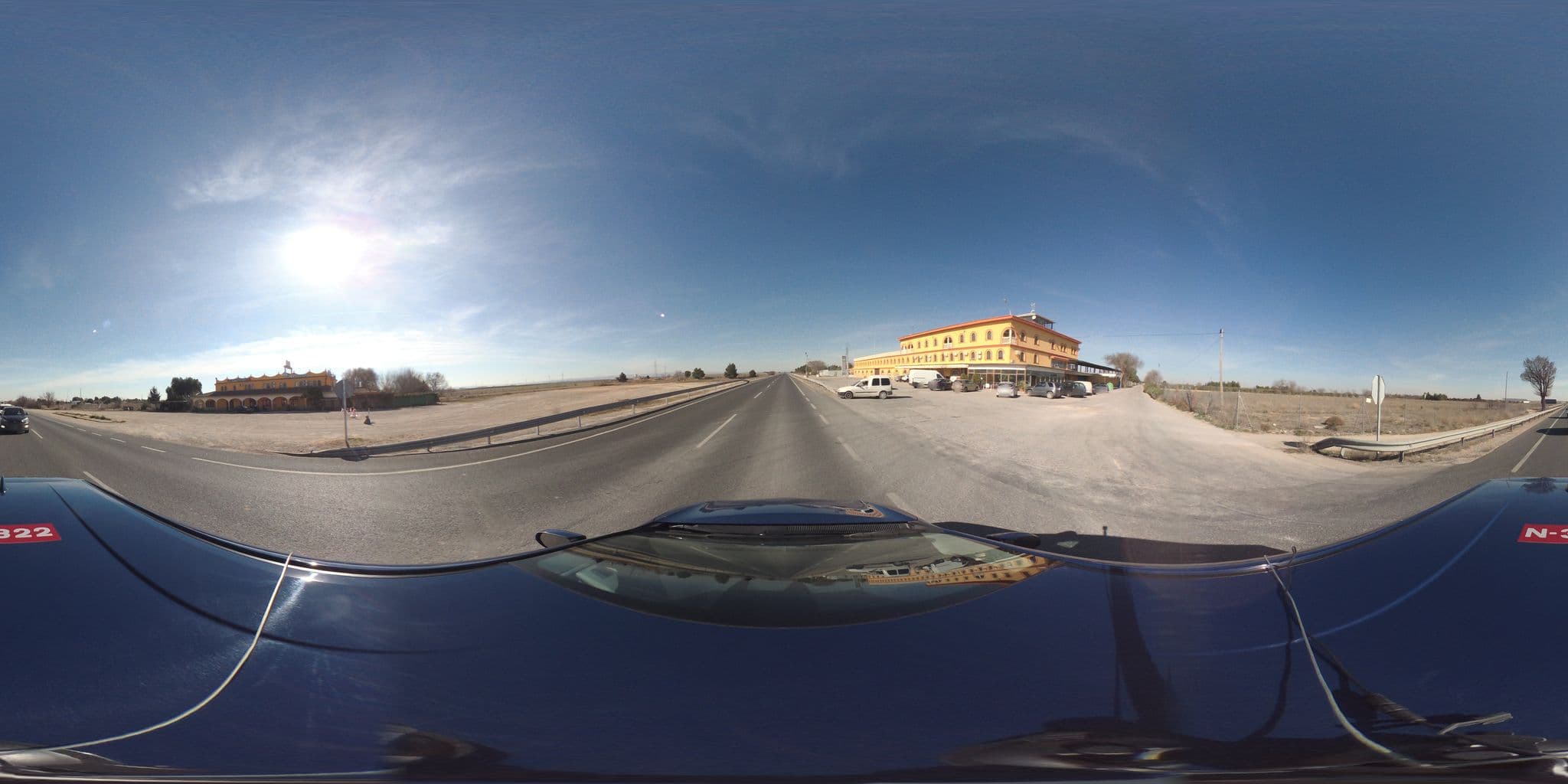 Street view near Hostal Los Cazadores, Albacete — © mroucher (CC BY-SA · Mapillary)
