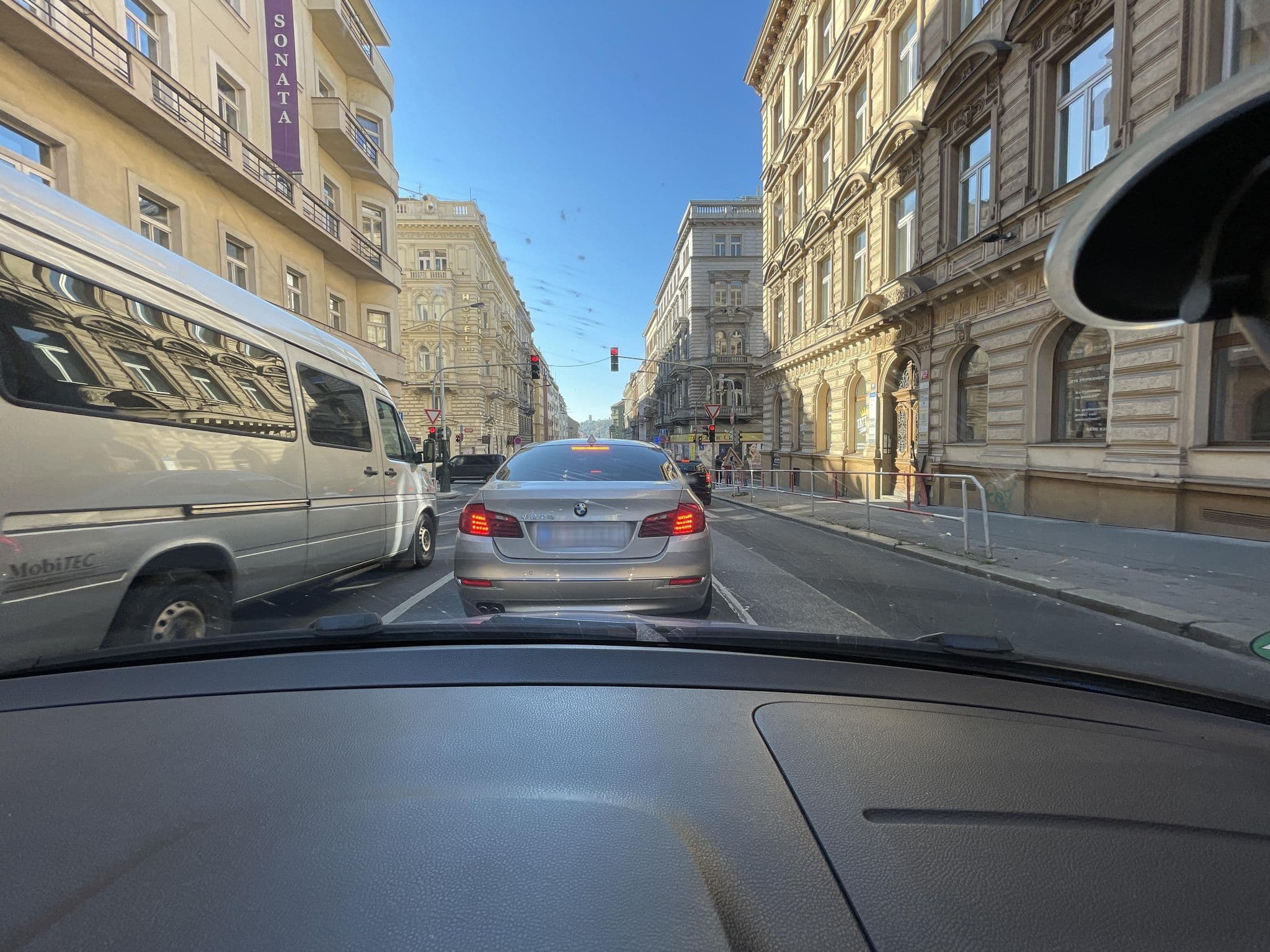 Street view near Bohemia Plaza, Nové Město — © cageythree (CC BY-SA · Mapillary)