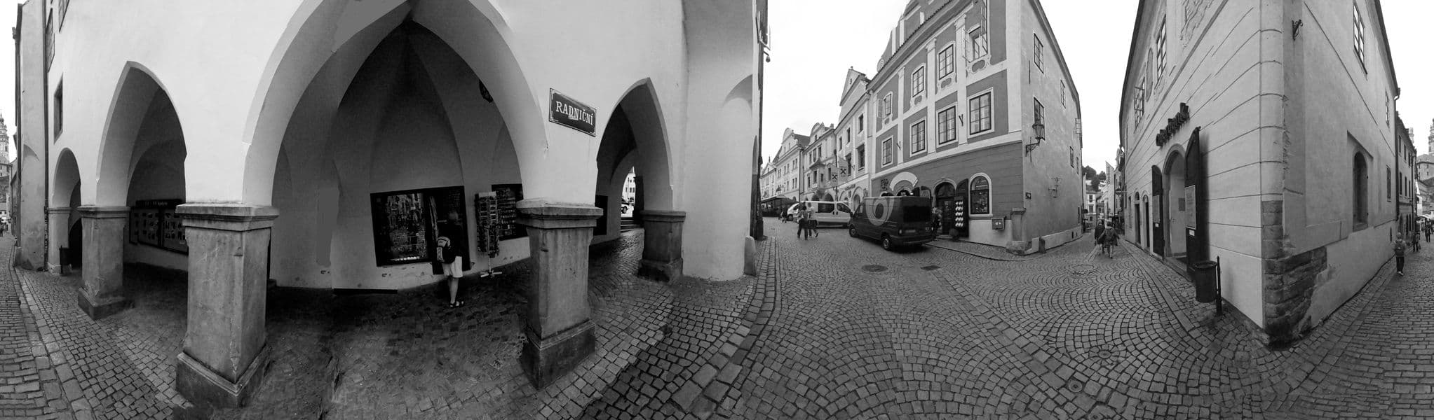 Street view near Pod radnicí, Český Krumlov