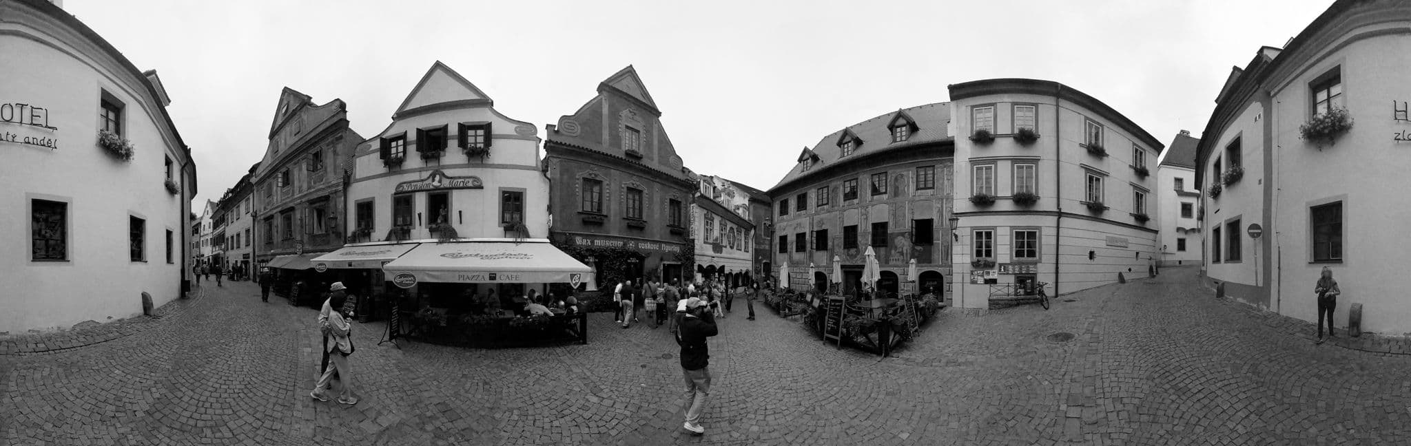 Street view near Hotel Krčínův dům, Český Krumlov — © txllxt (CC BY-SA · Mapillary)