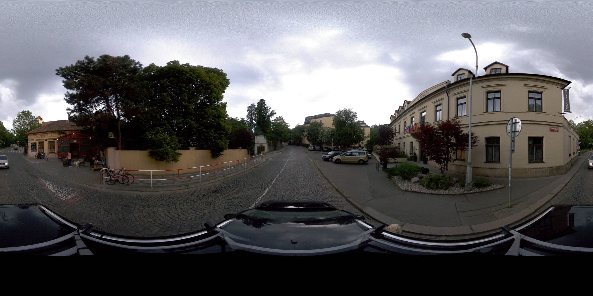 Street view near Hotel Schwaiger, Dejvice — © jeffreymartin (CC BY-SA · Mapillary)