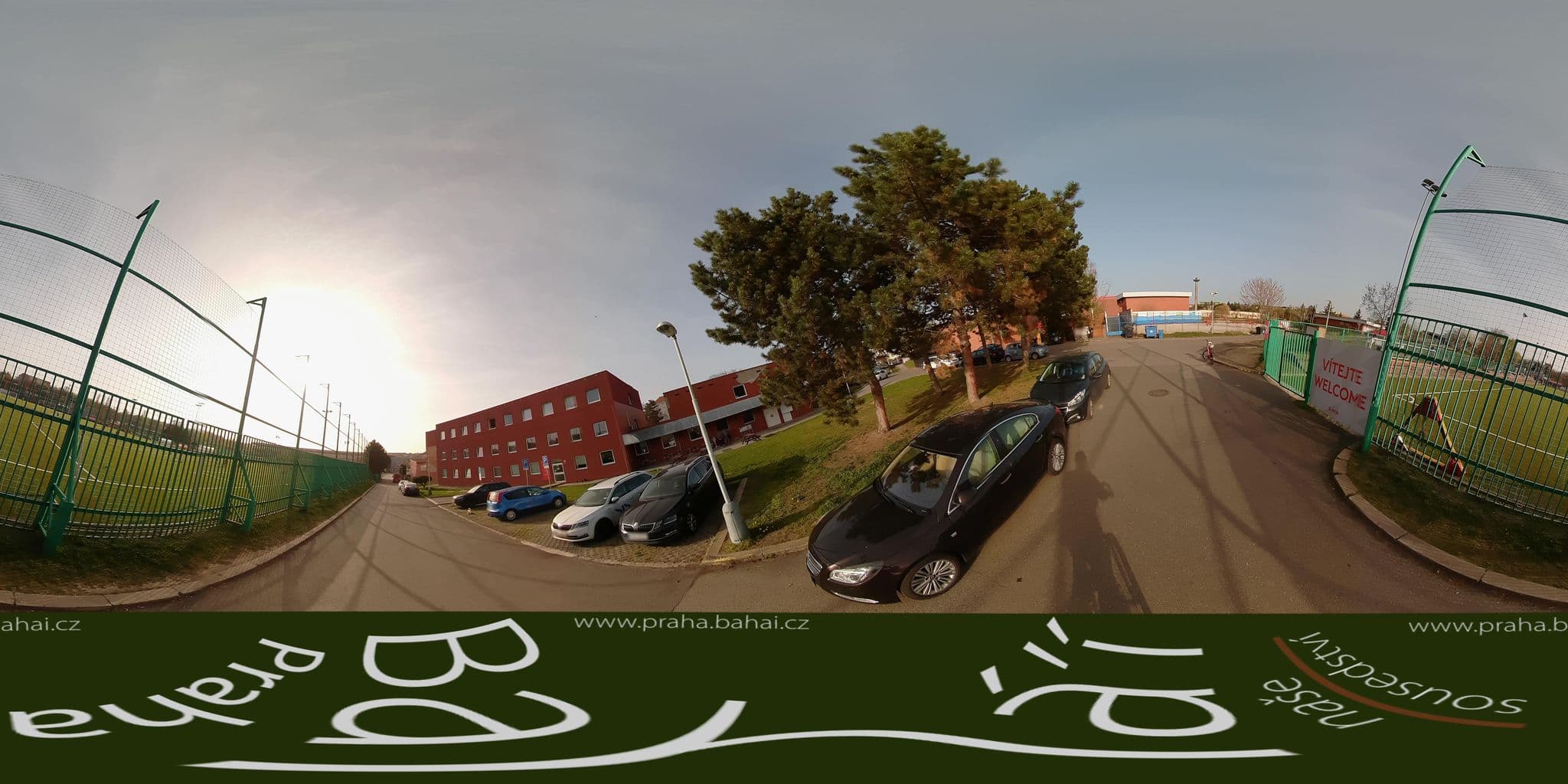 Street view near Hotel Slavia, Vršovice — © Bahai_Praha (CC BY-SA · Mapillary)