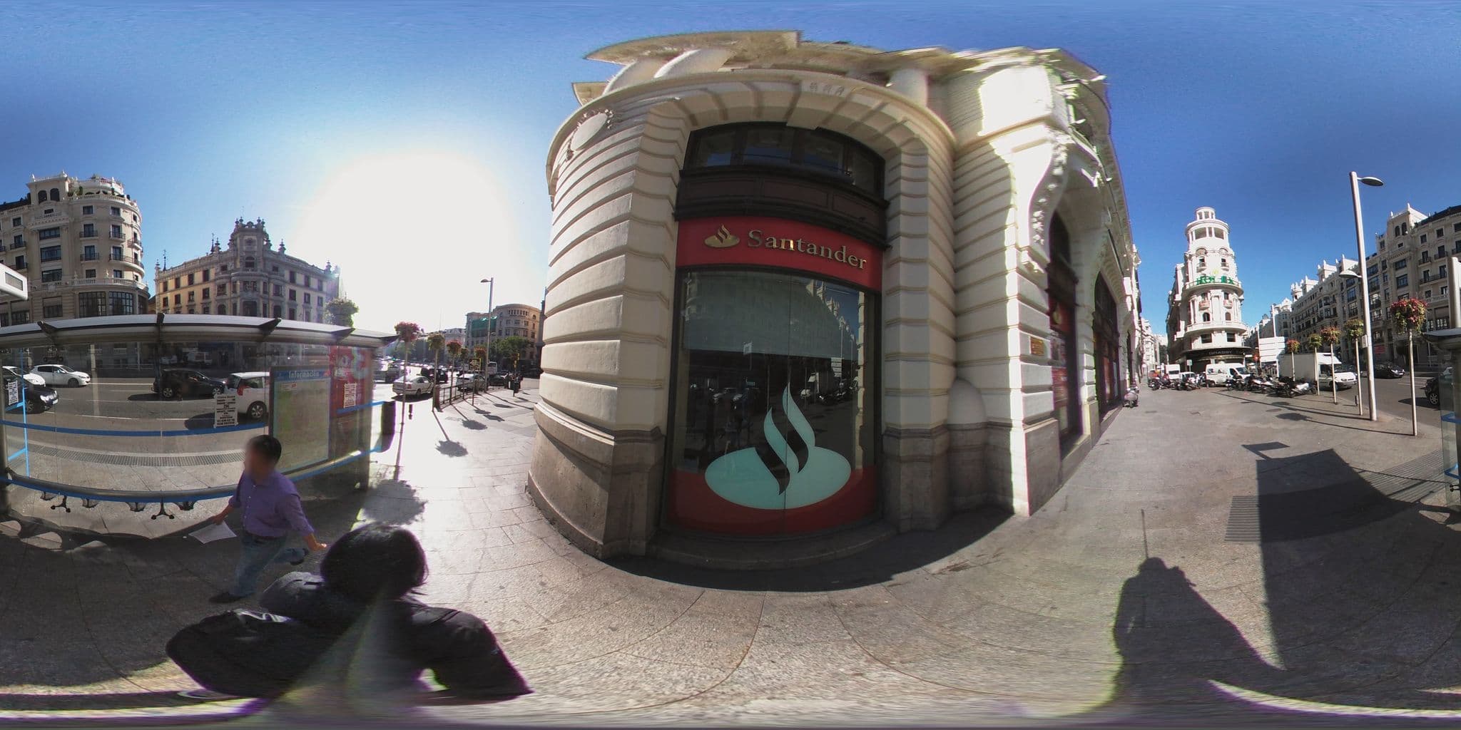 Street view near Hotel Ada Palace, Las Cortes — © ccossio (CC BY-SA · Mapillary)