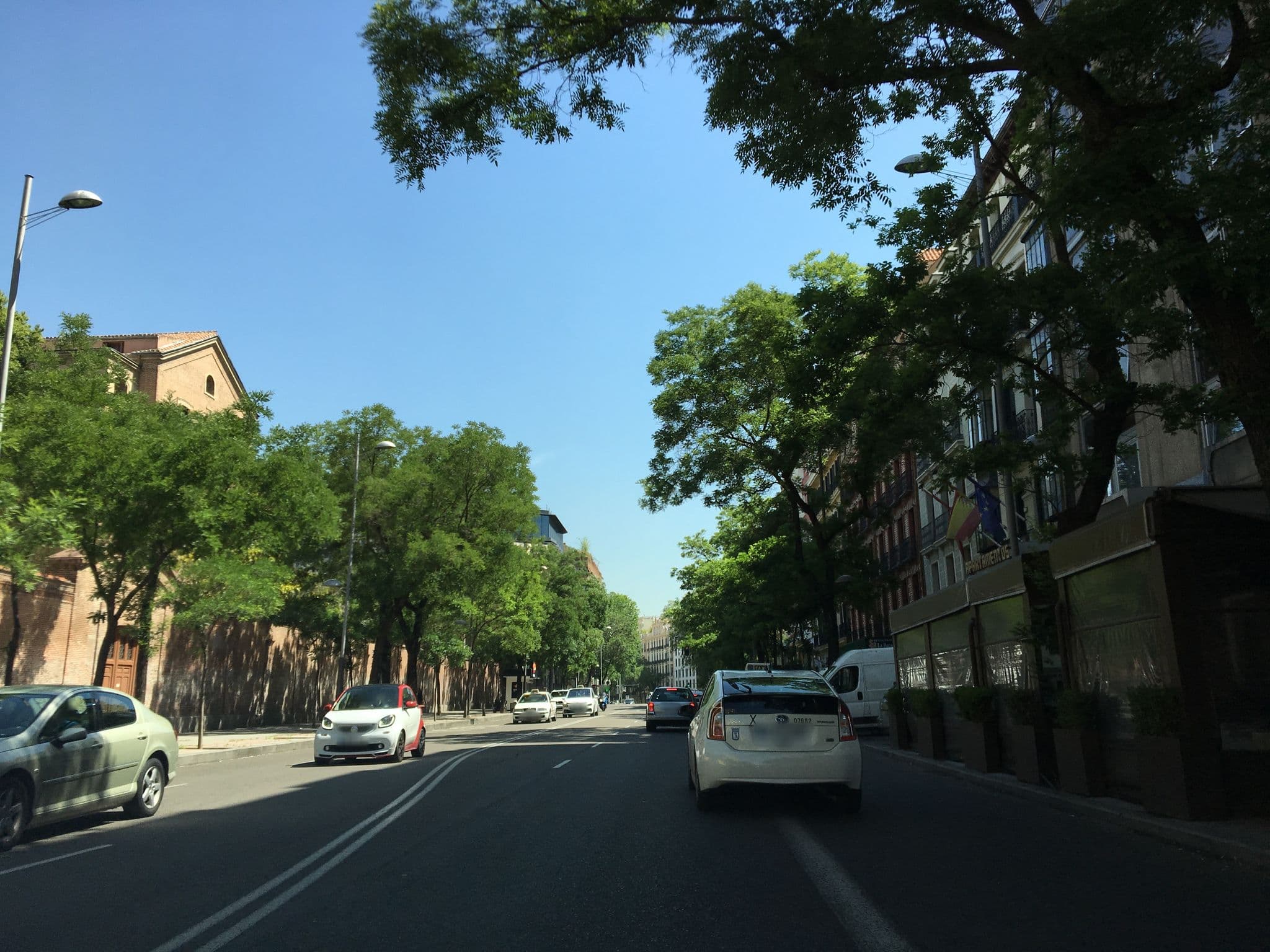Street view near BlueSense Madrid Génova, Almagro — © ccossio (CC BY-SA · Mapillary)
