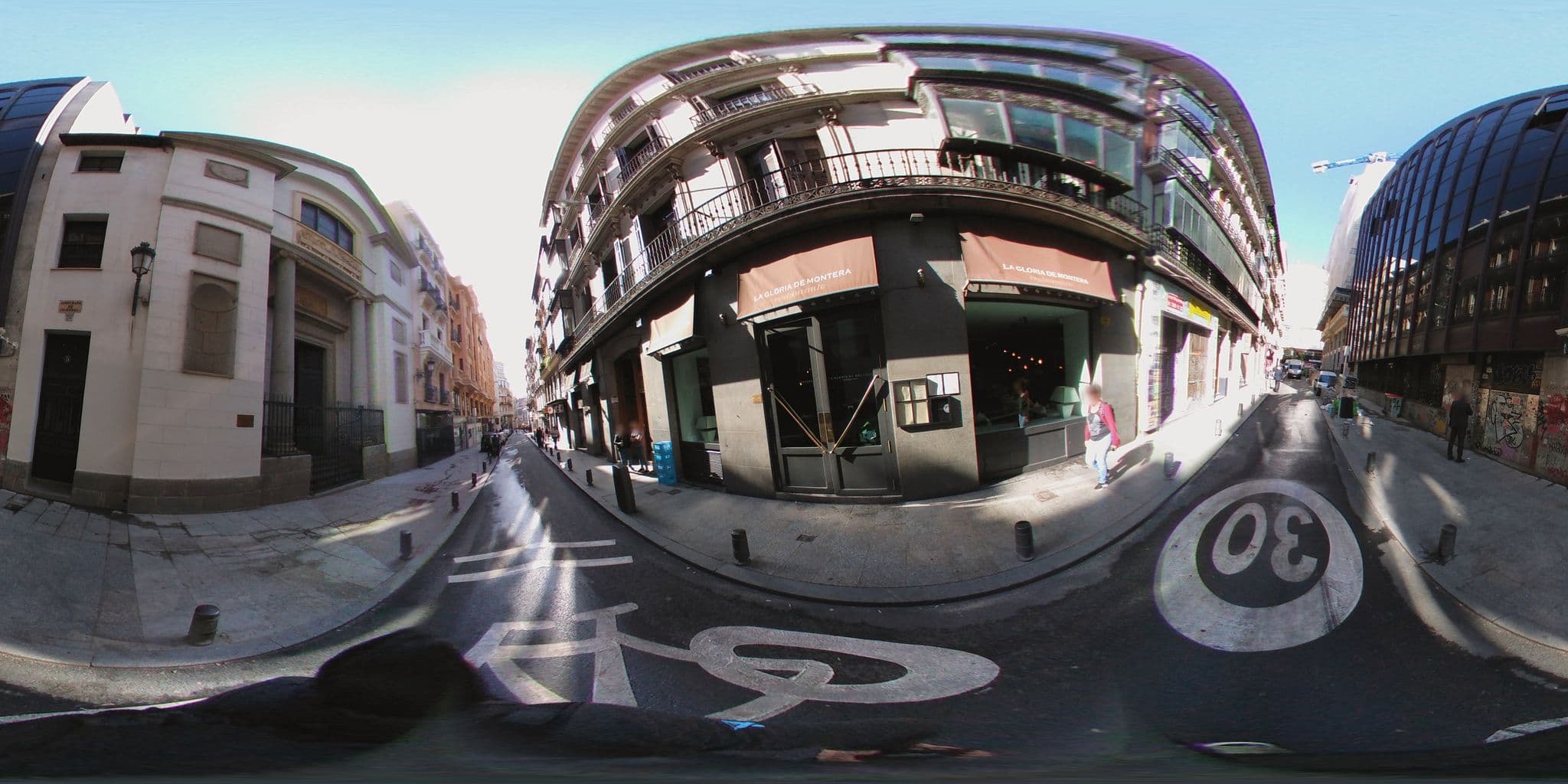 Street view near Heranfu Apartments&Suites, Madrid Centro — © ccossio (CC BY-SA · Mapillary)