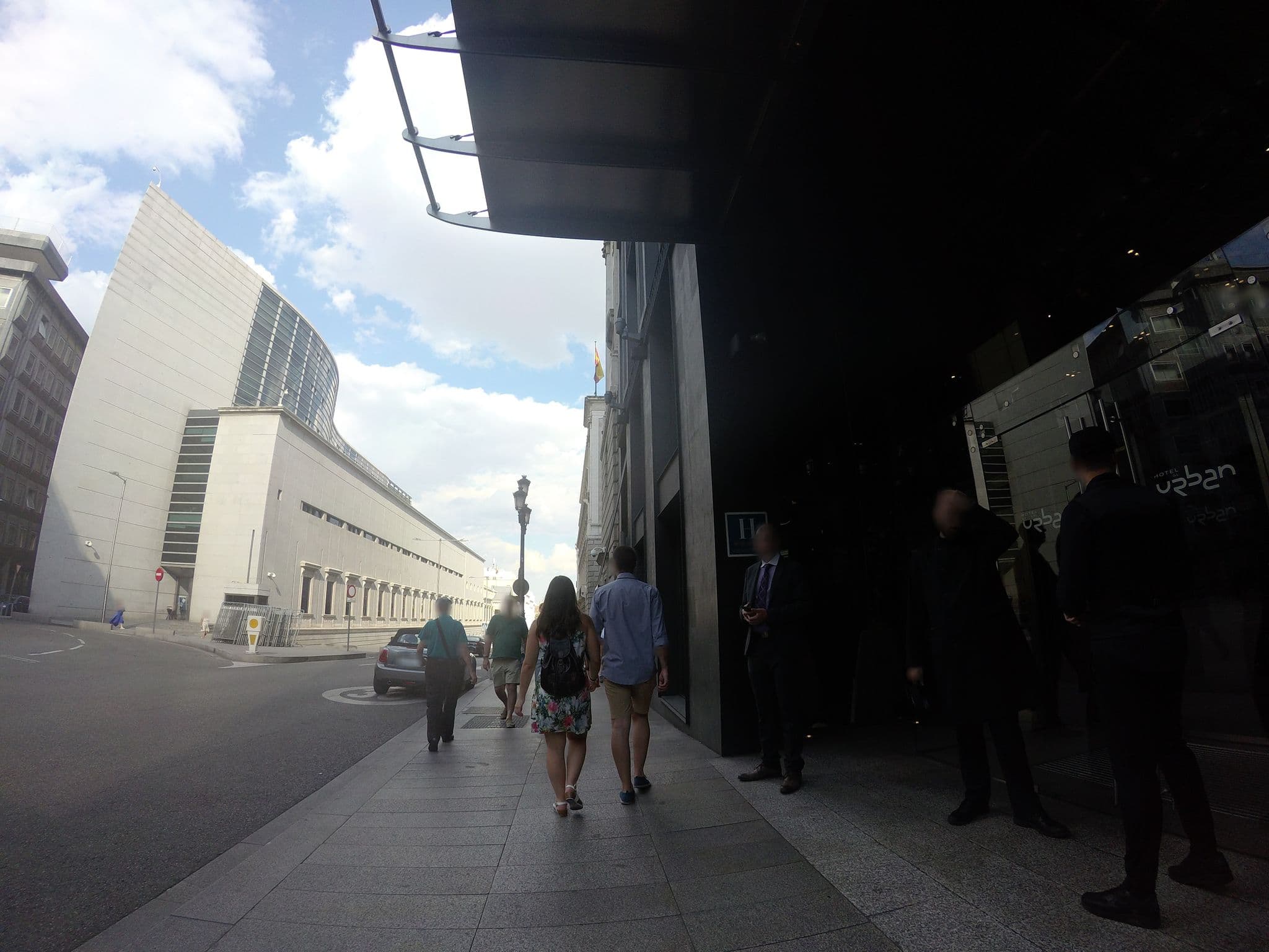 Street view near Hotel Urban Madrid, Las Cortes — © angoca (CC BY-SA · Mapillary)