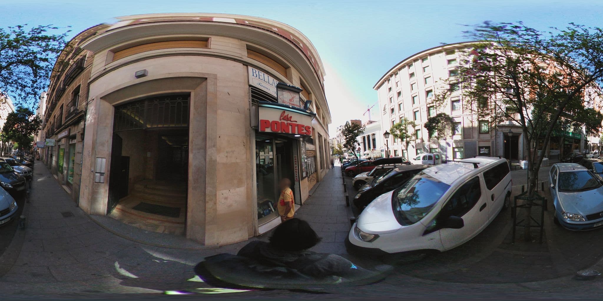 Street view near hostal farhome, Madrid Centro — © ccossio (CC BY-SA · Mapillary)