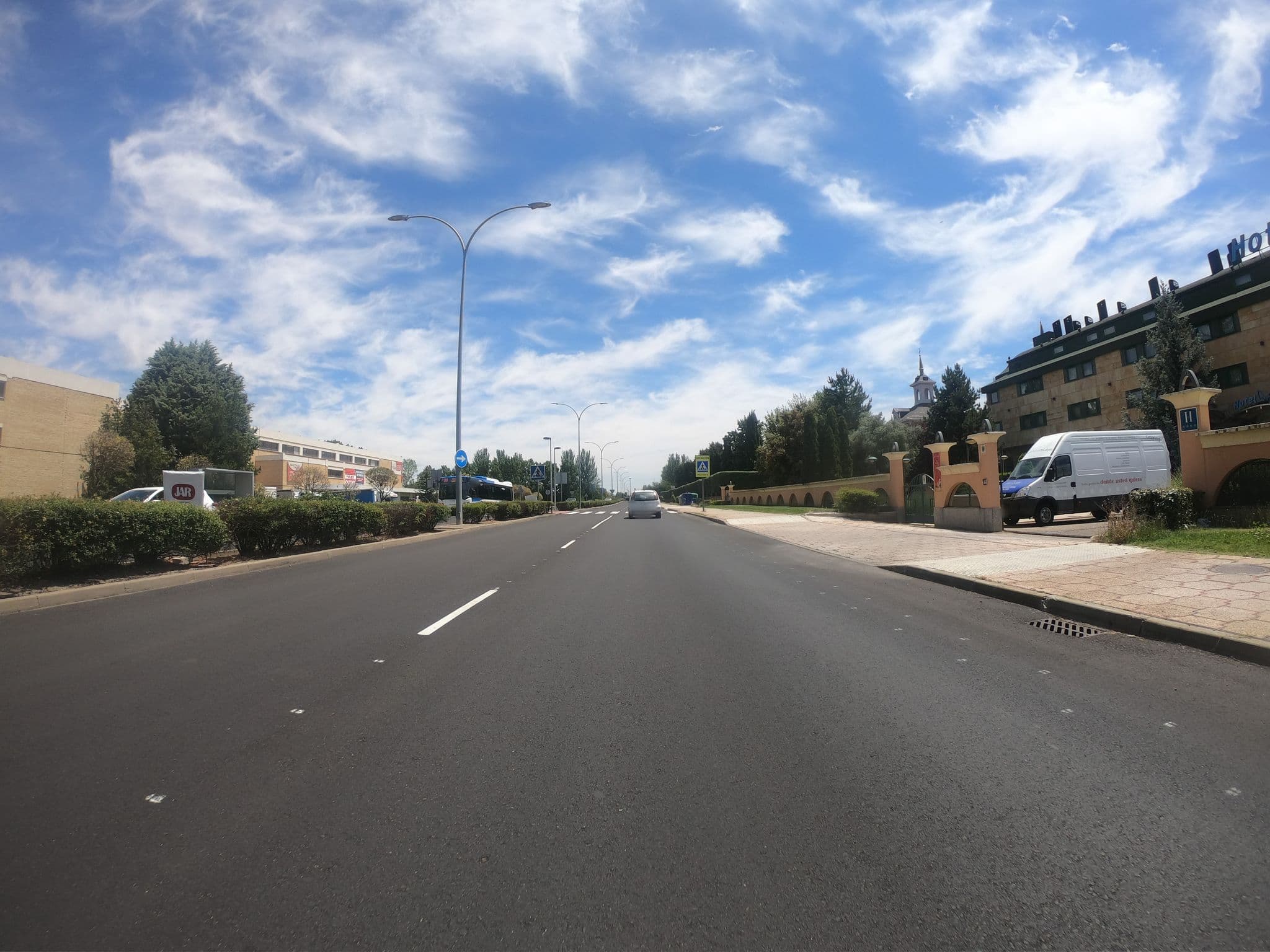 Street view near Hotel Horus, Santa Marta de Tormes — © sanchi (CC BY-SA · Mapillary)