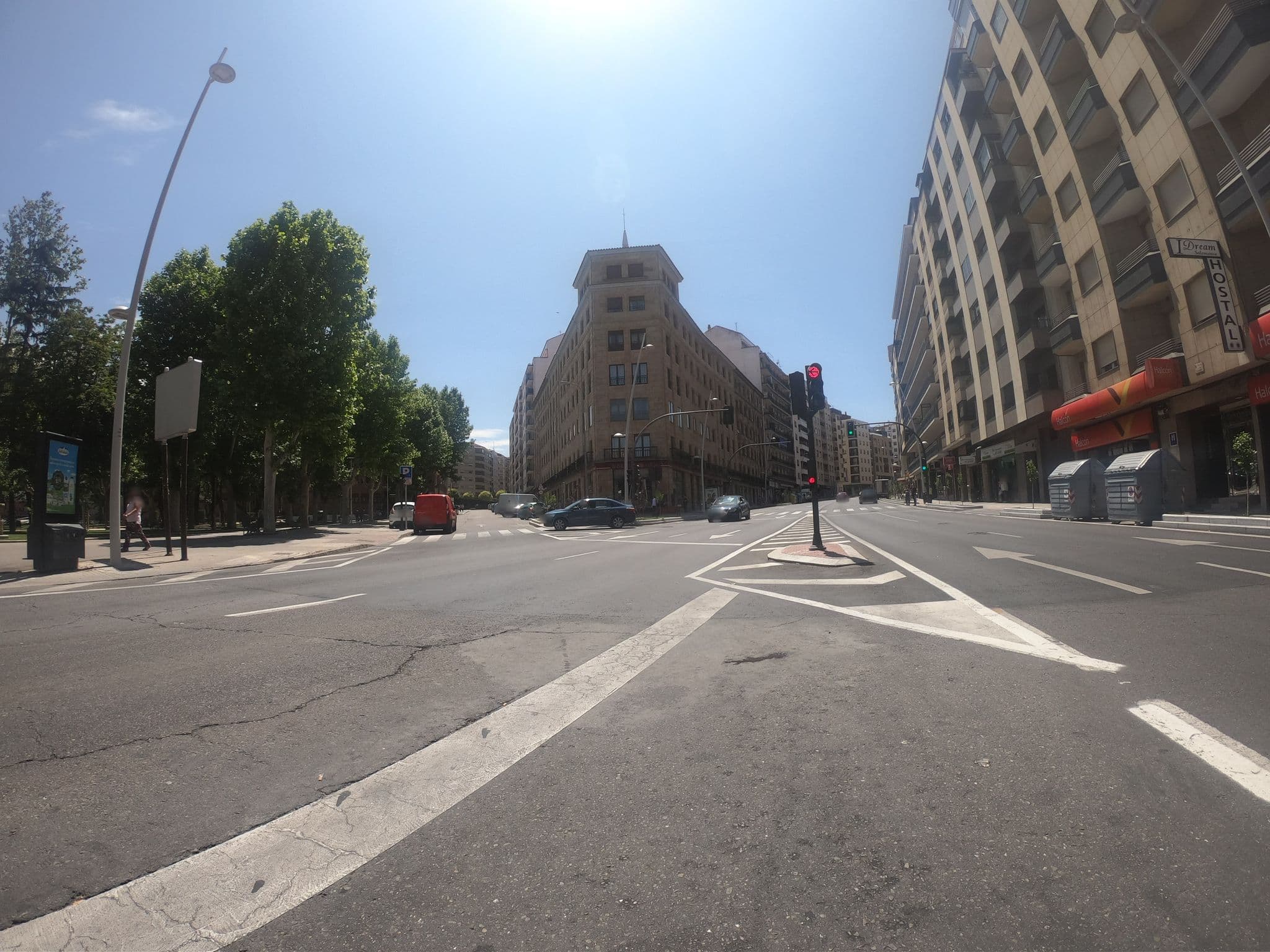 Street view near Hostel Escapa, Santa Marta de Tormes — © sanchi (CC BY-SA · Mapillary)