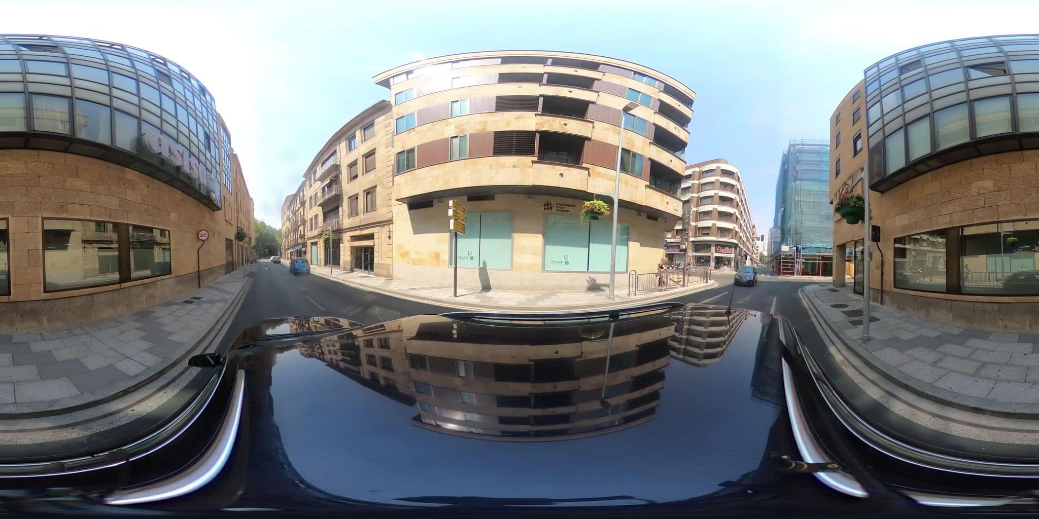 Street view near Hotel Italia, Santa Marta de Tormes — © filohipo (CC BY-SA · Mapillary)