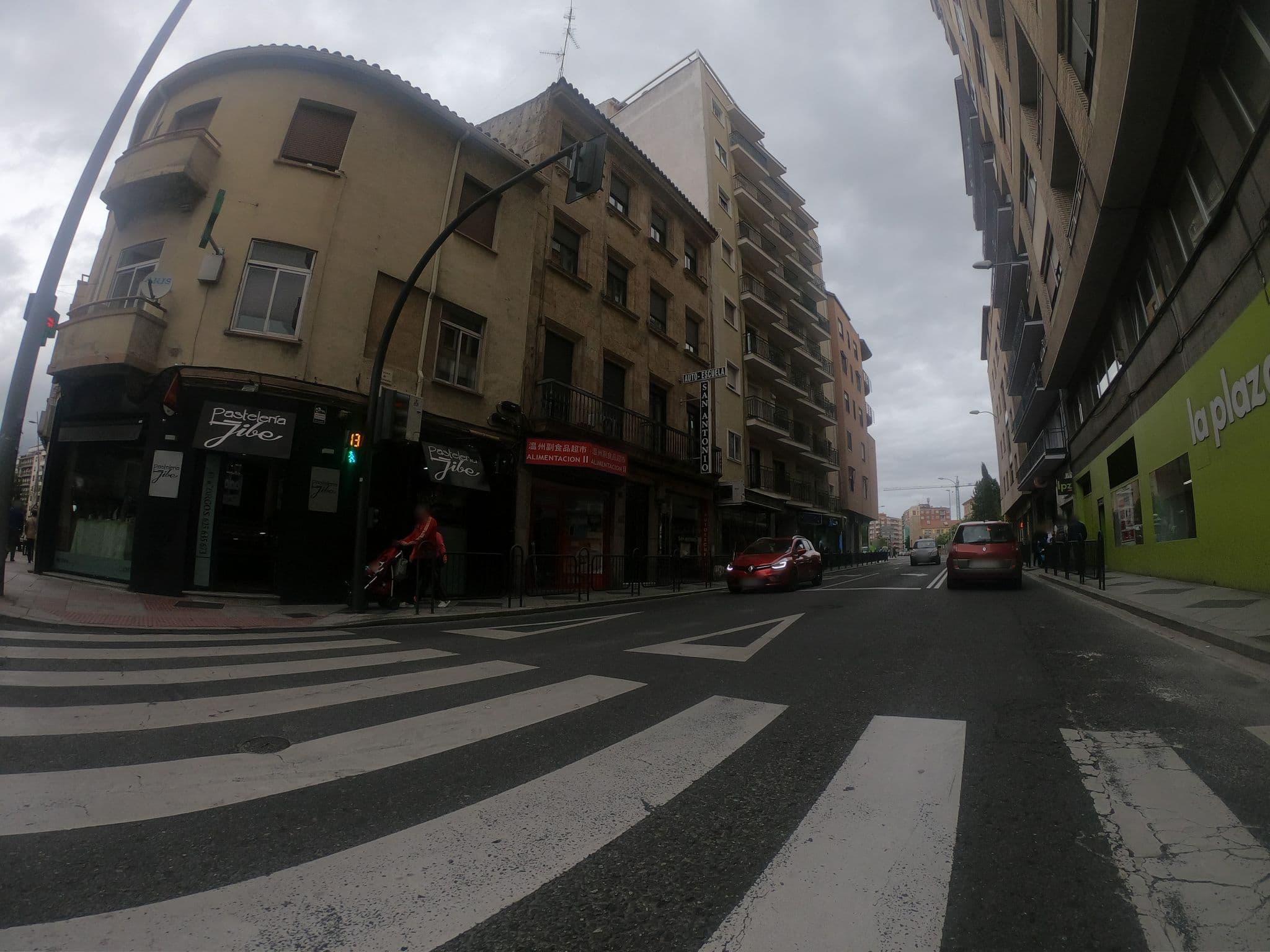 Street view near Hostal Residencia Valencia, Santa Marta de Tormes — © sanchi (CC BY-SA · Mapillary)