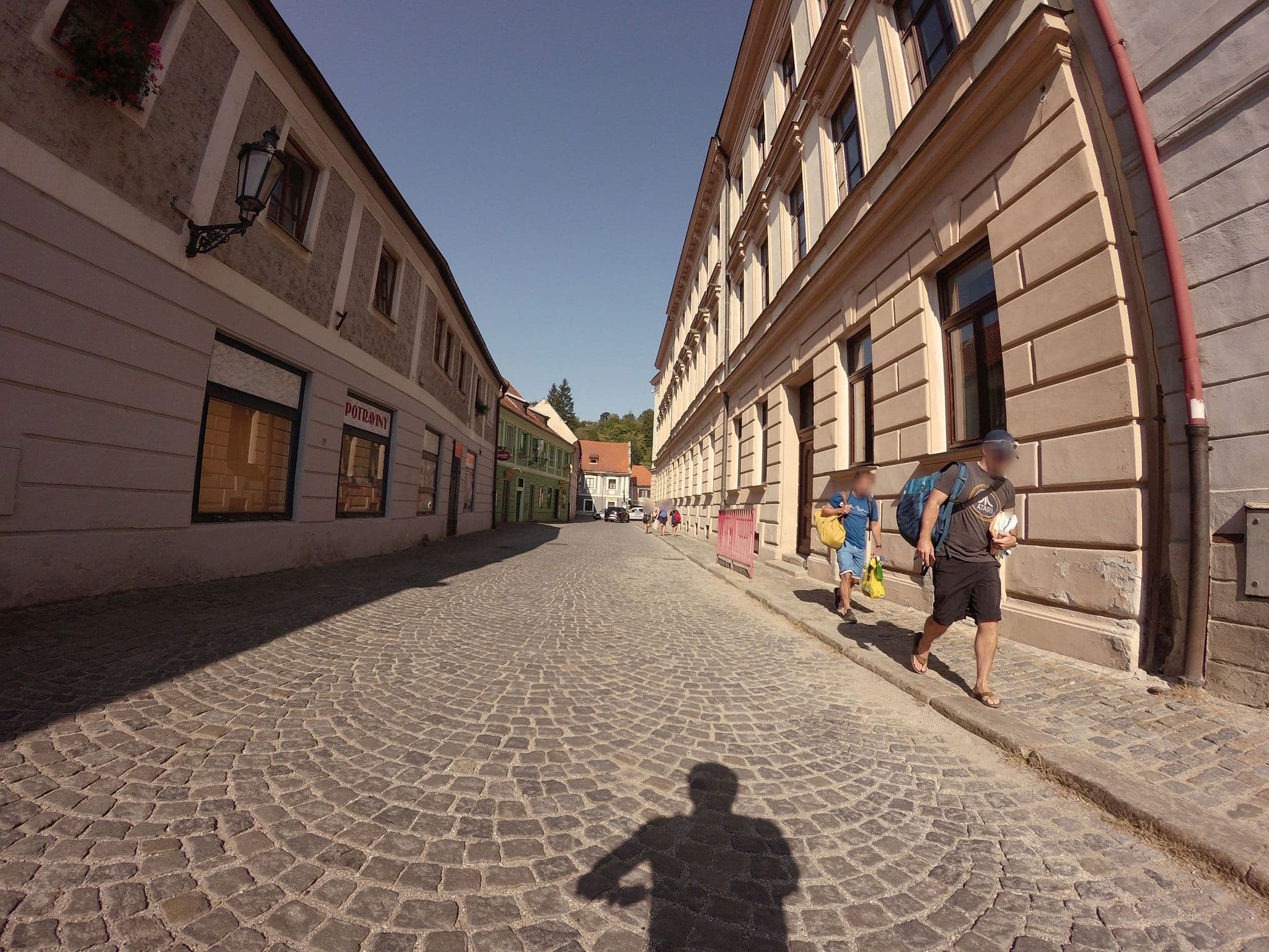 Street view near Penzion Merlin, Český Krumlov