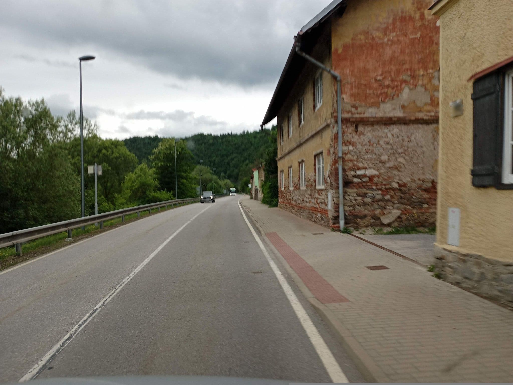 Street view near Hostel Kominík, Český Krumlov