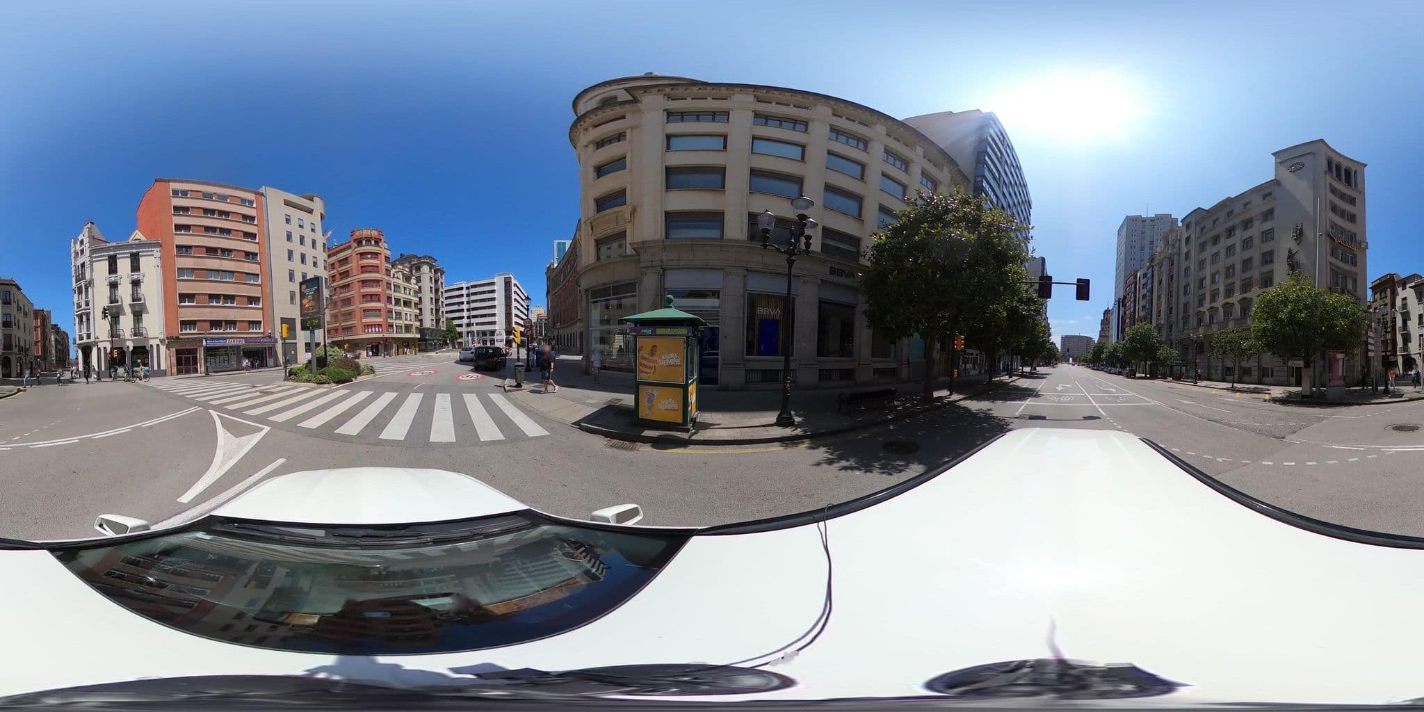 Street view near Pensión Albor, Gijón — © sanjorgepinho (CC BY-SA · Mapillary)