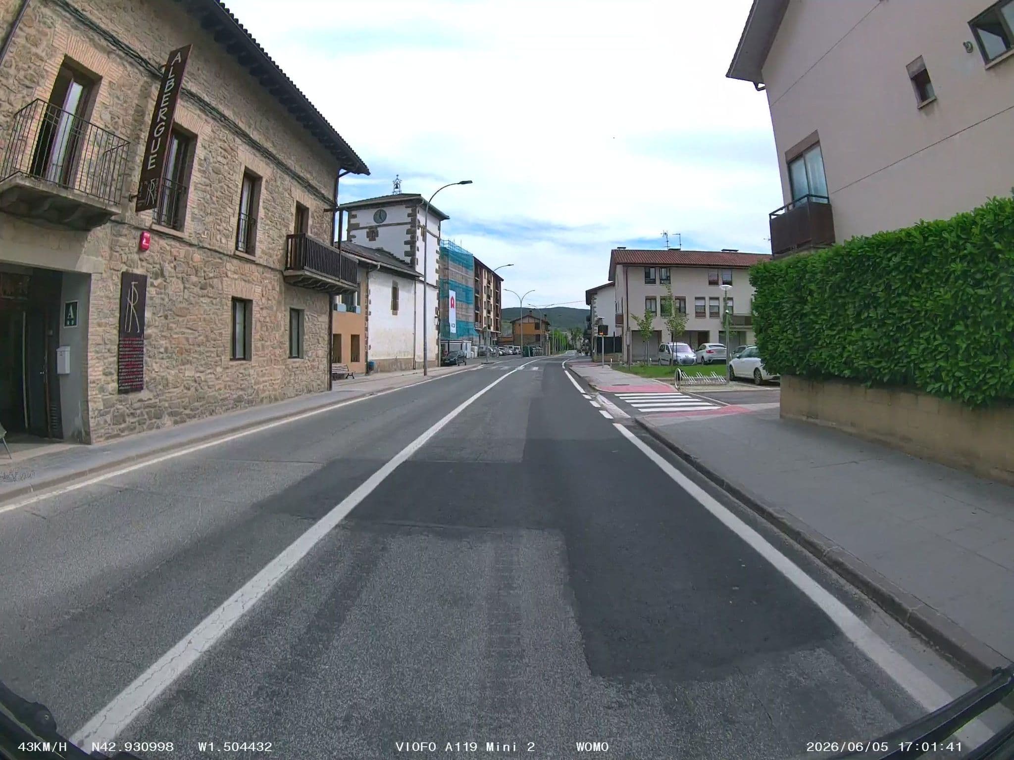 Street view near Albergue Segunda Etapa, Huarte — © soulcover (CC BY-SA · Mapillary)