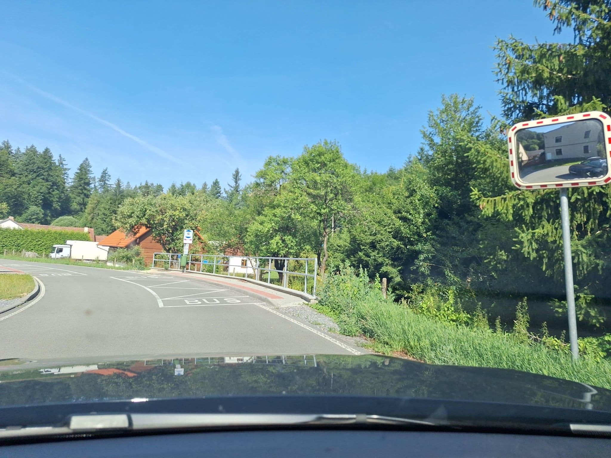 Street view near Penzion Starý pivovar, Březina — © gob (CC BY-SA · Mapillary)