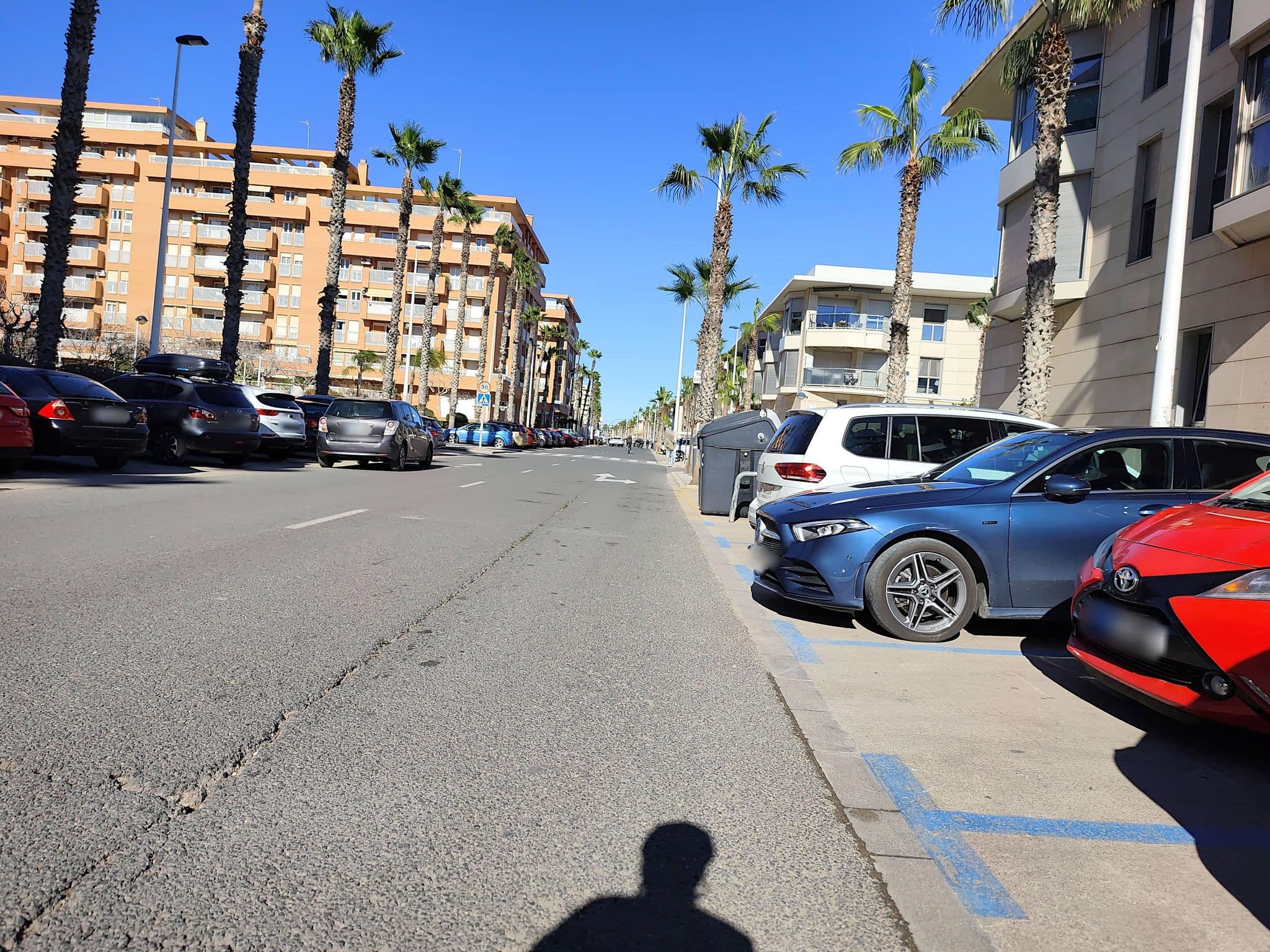 Street view near Valencia Beach Apartments, Alboraya — © Duro (CC BY-SA · Mapillary)