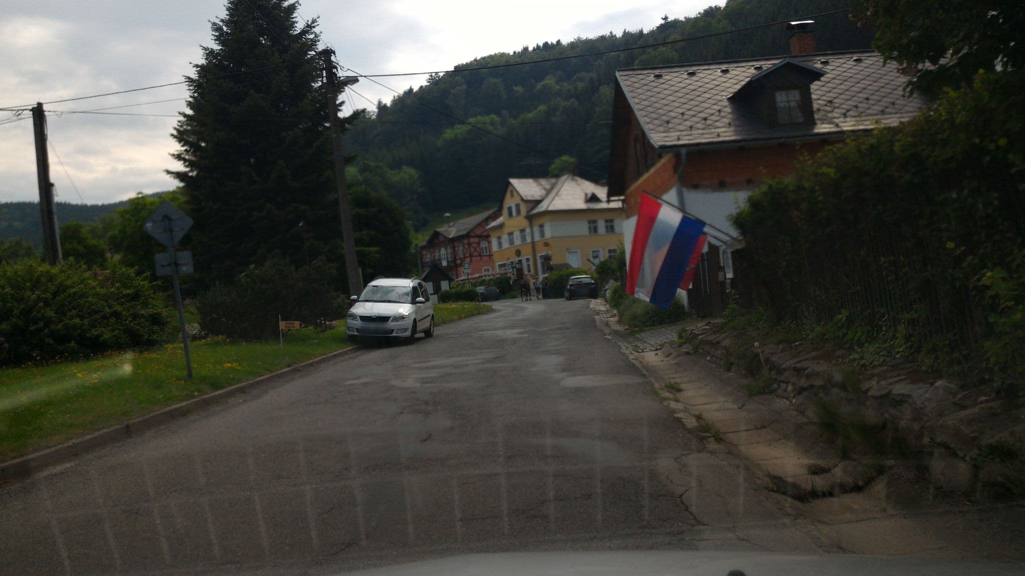Street view near Pension Rokytka, Chrastava — © fell3 (CC BY-SA · Mapillary)