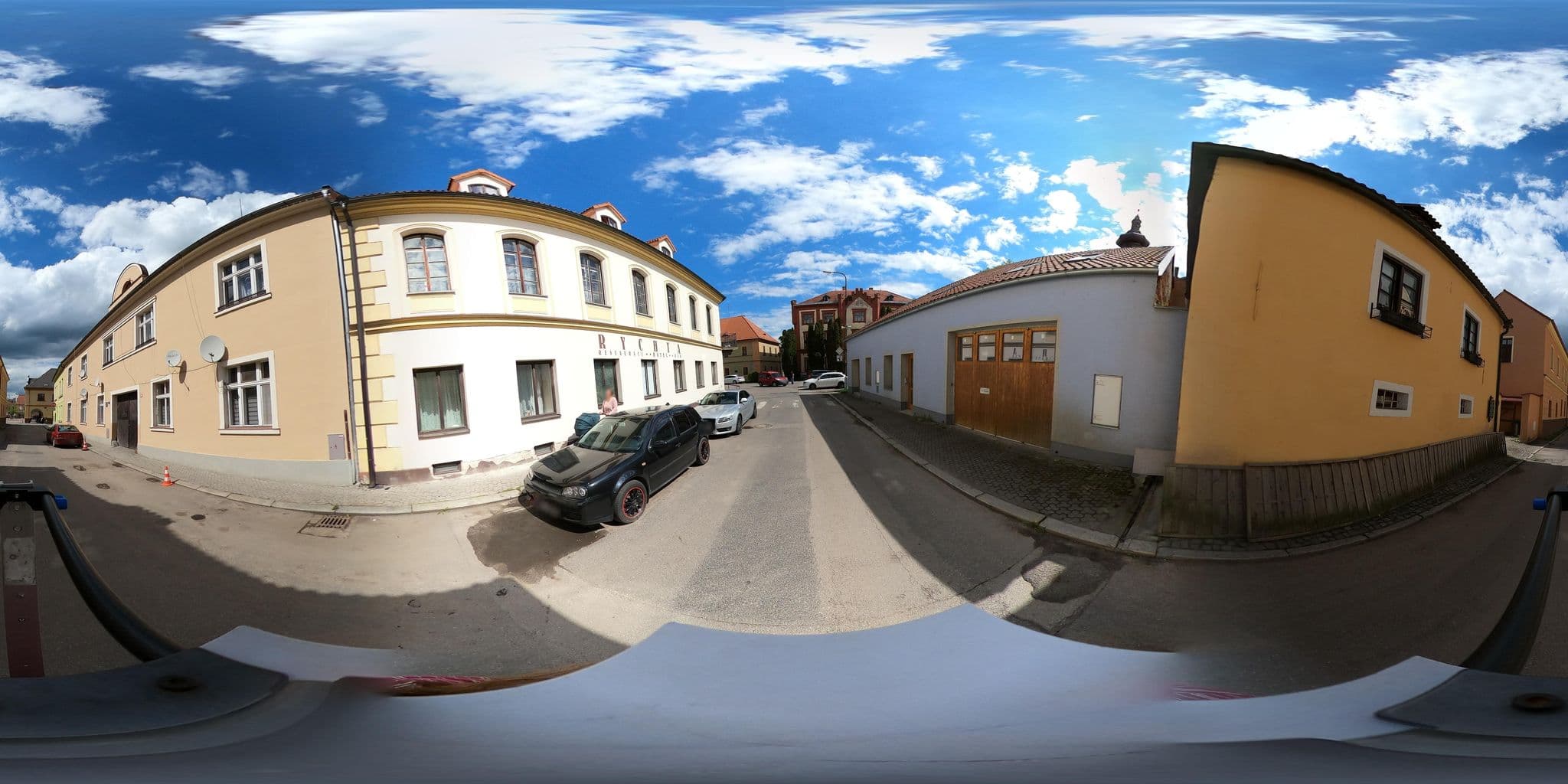 Street view near Hotel Rychta, Netolice — © wegavision (CC BY-SA · Mapillary)