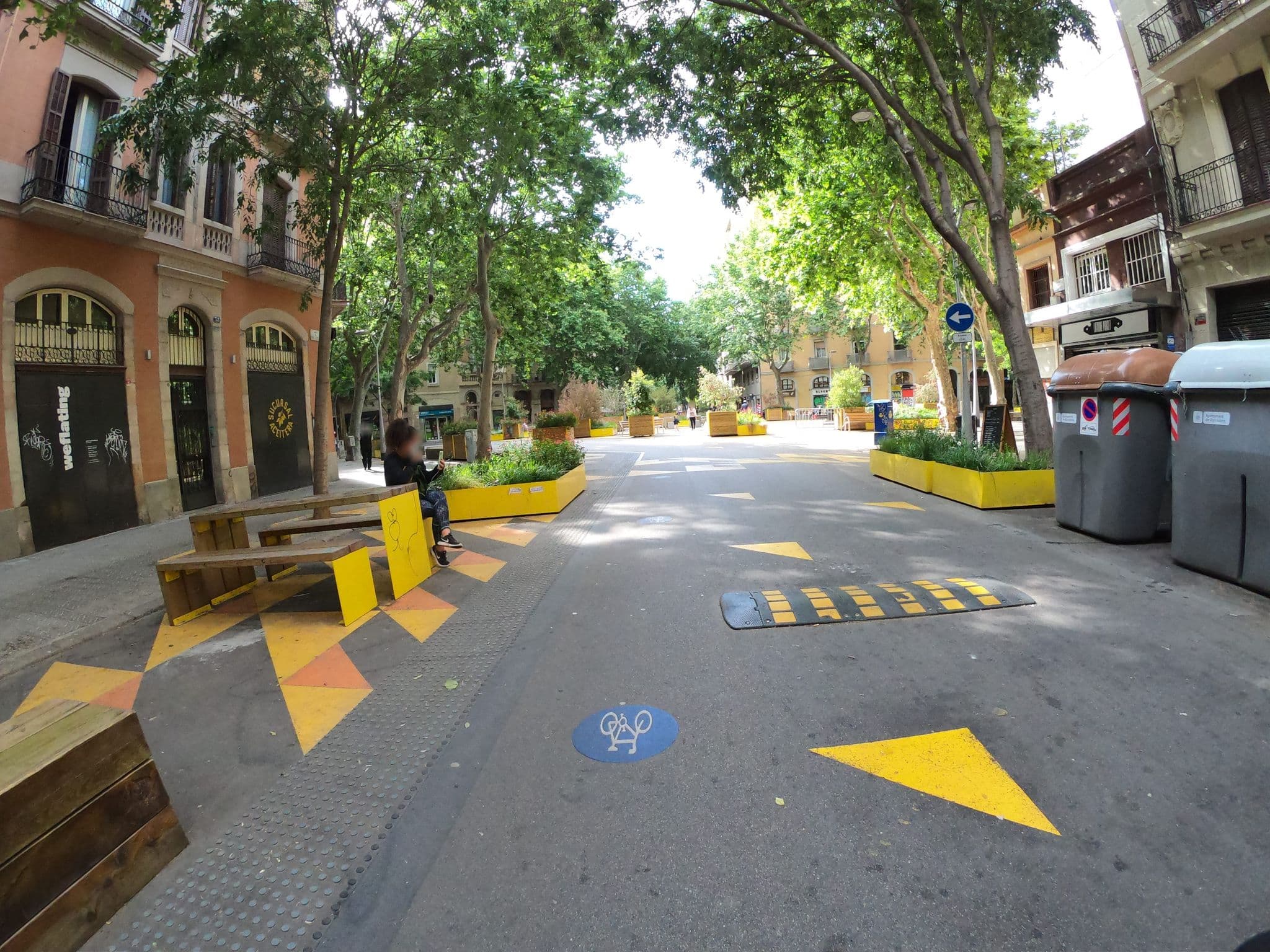 Street view near Bcn Market Inn, Poble Sec — © rubencarbonero (CC BY-SA · Mapillary)