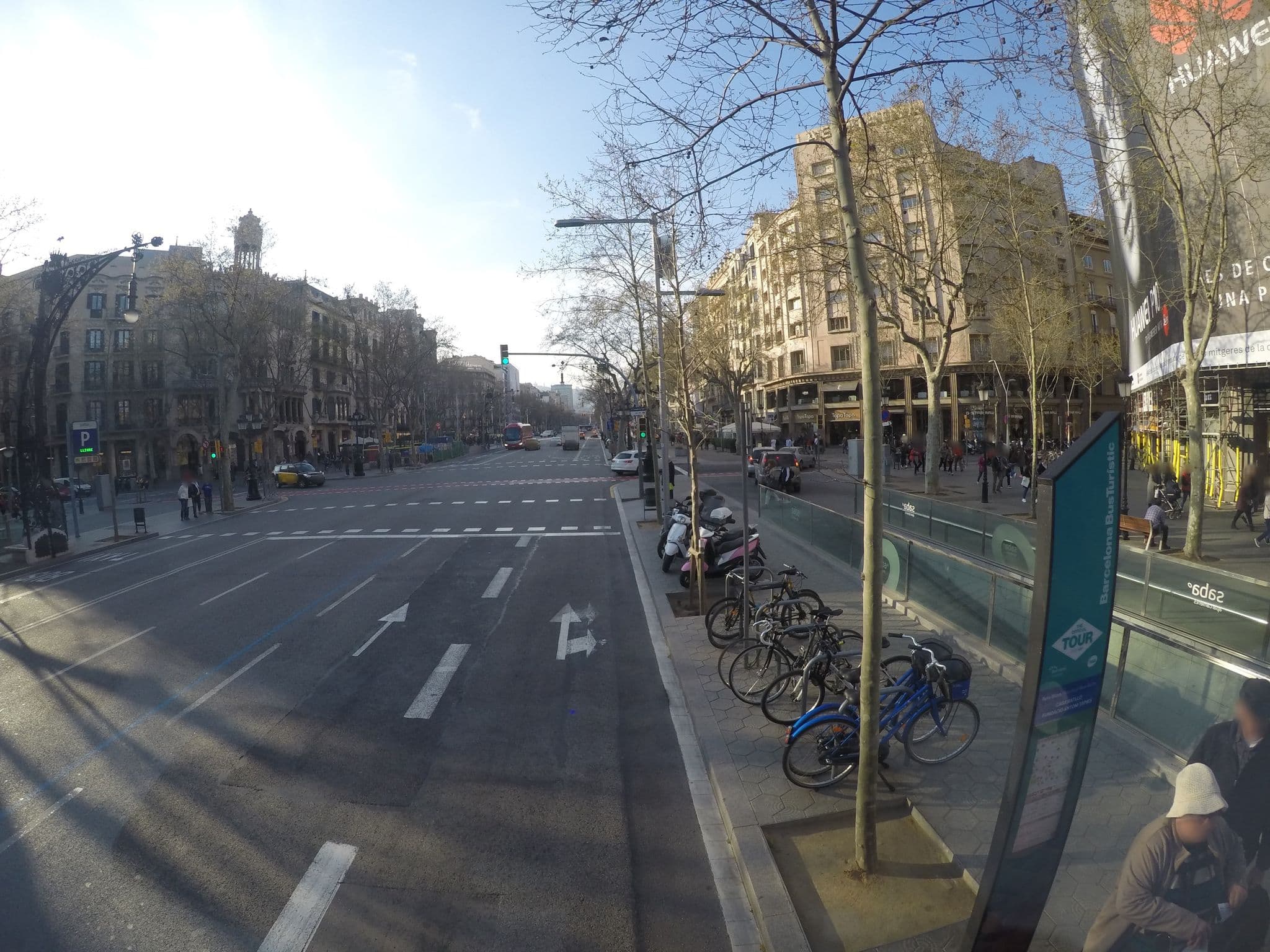 Street view near Equity Point Centric Hostel, Eixample — © ccossio (CC BY-SA · Mapillary)
