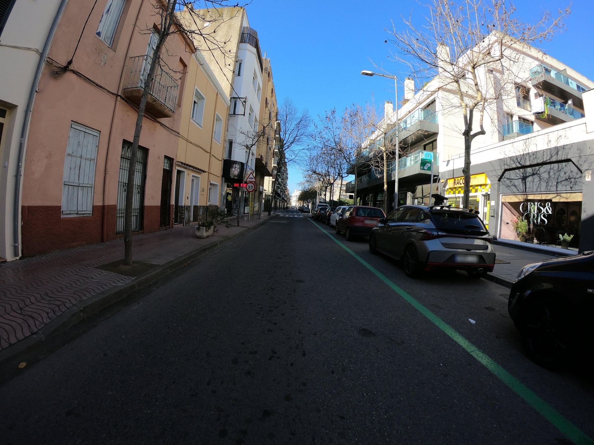 Street view near Apart-Hotel Palamós, Palamós — © joostjakob (CC BY-SA · Mapillary)