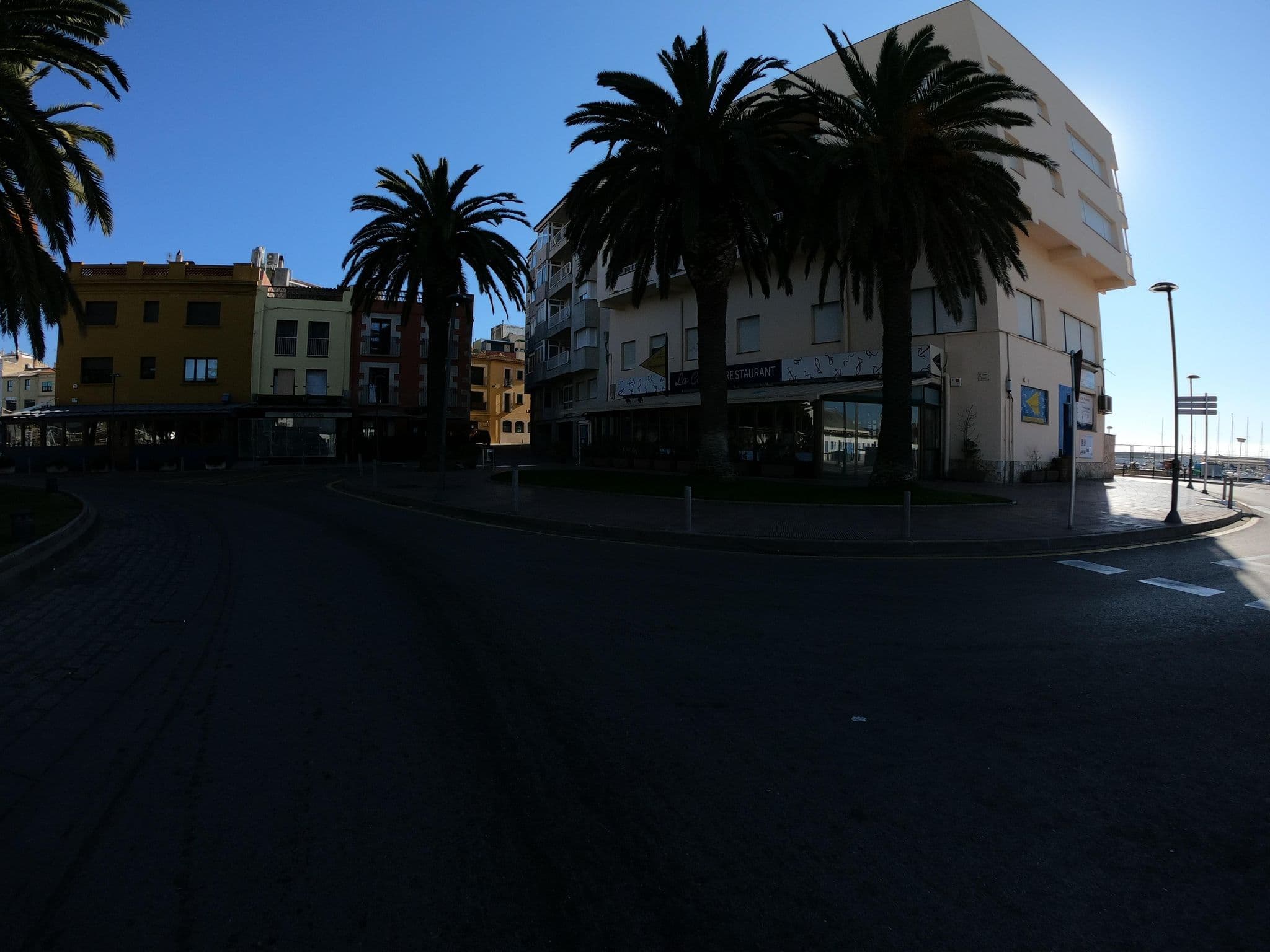Street view near Apartamentos la Catifa, Palamós — © joostjakob (CC BY-SA · Mapillary)