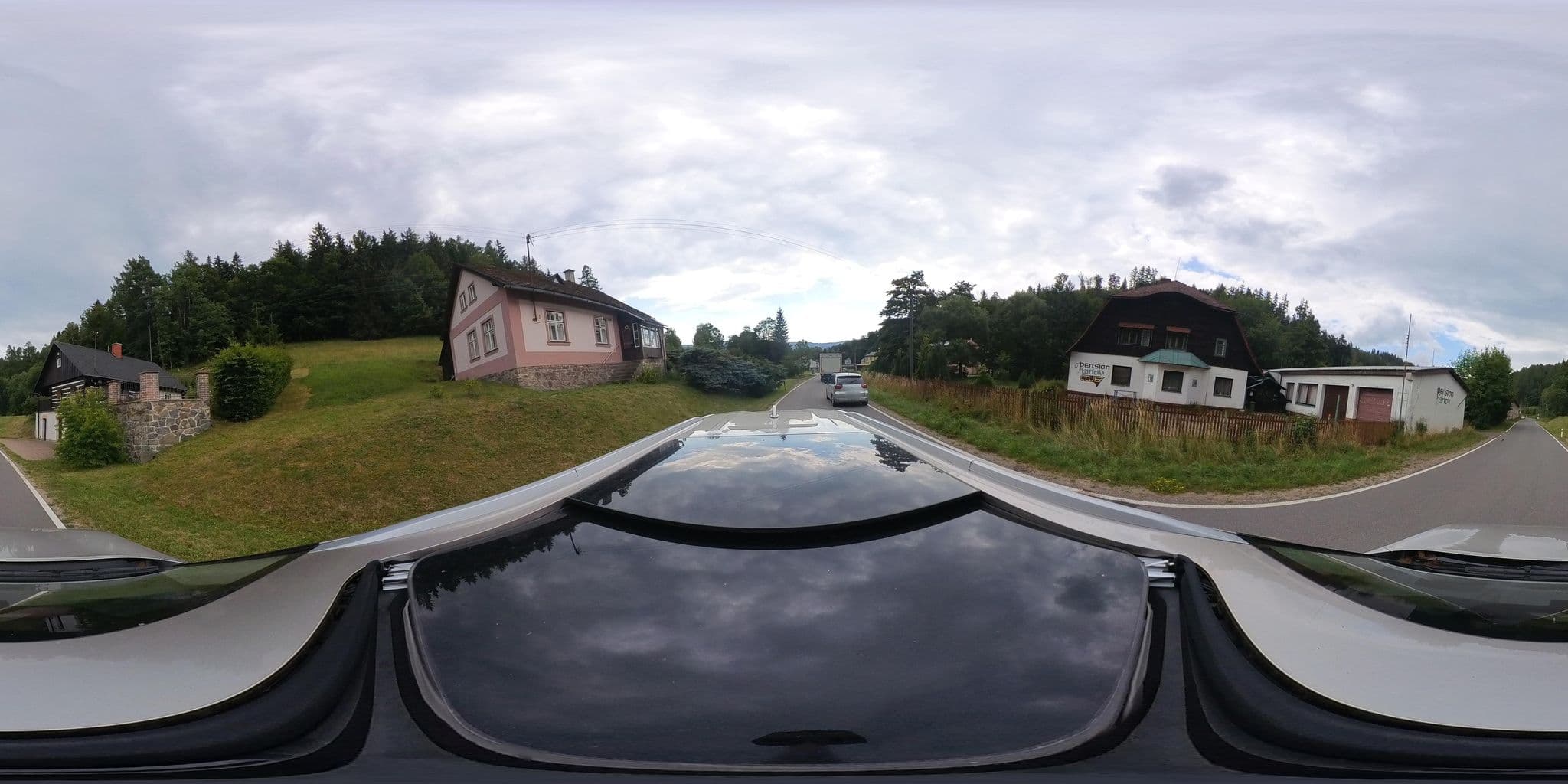 Street view near Karlov, Červená Voda — © merimefotime (CC BY-SA · Mapillary)