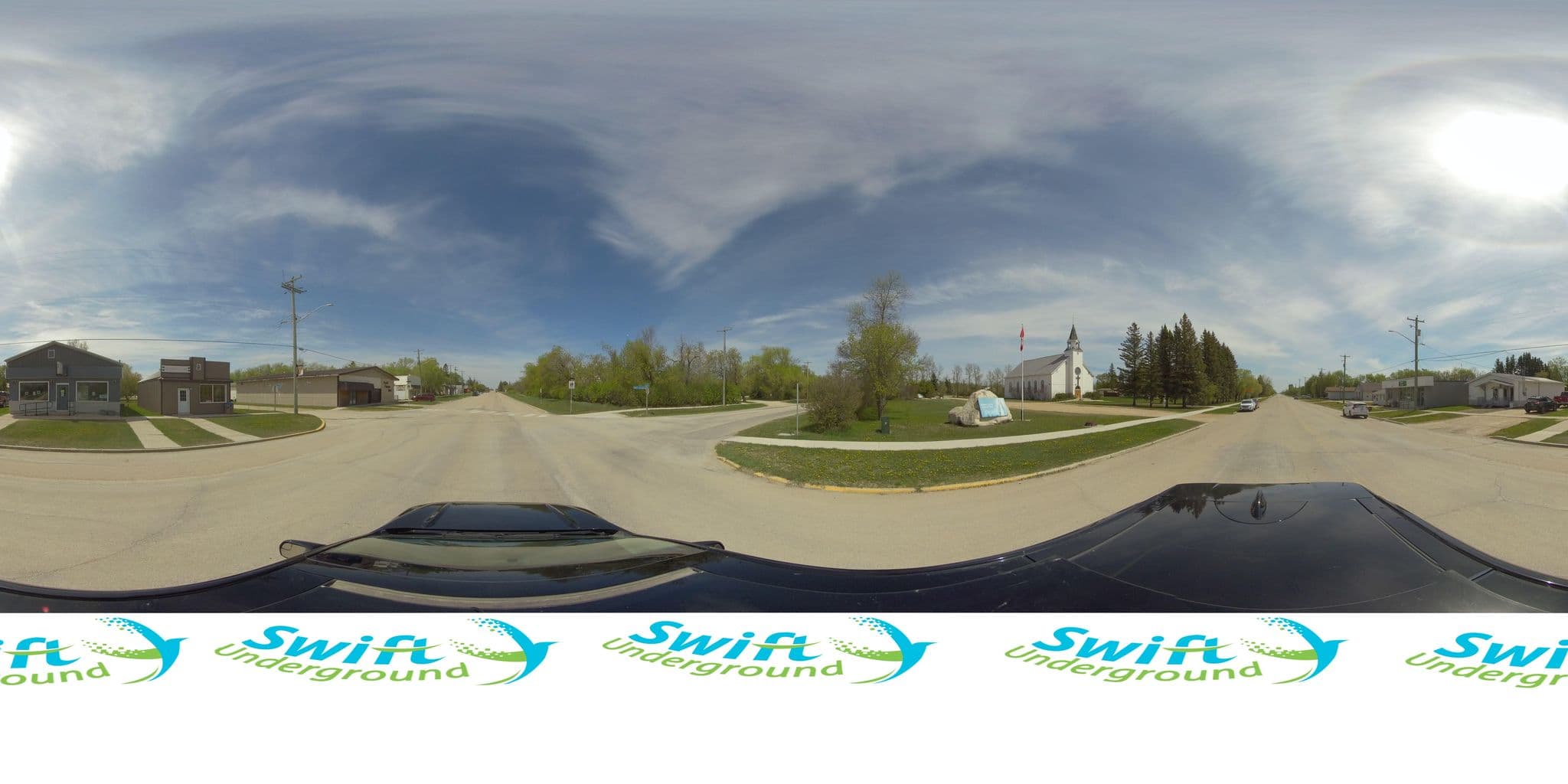 Street view near Fisher Branch Motor Hotel, Arborg — © swug (CC BY-SA · Mapillary)