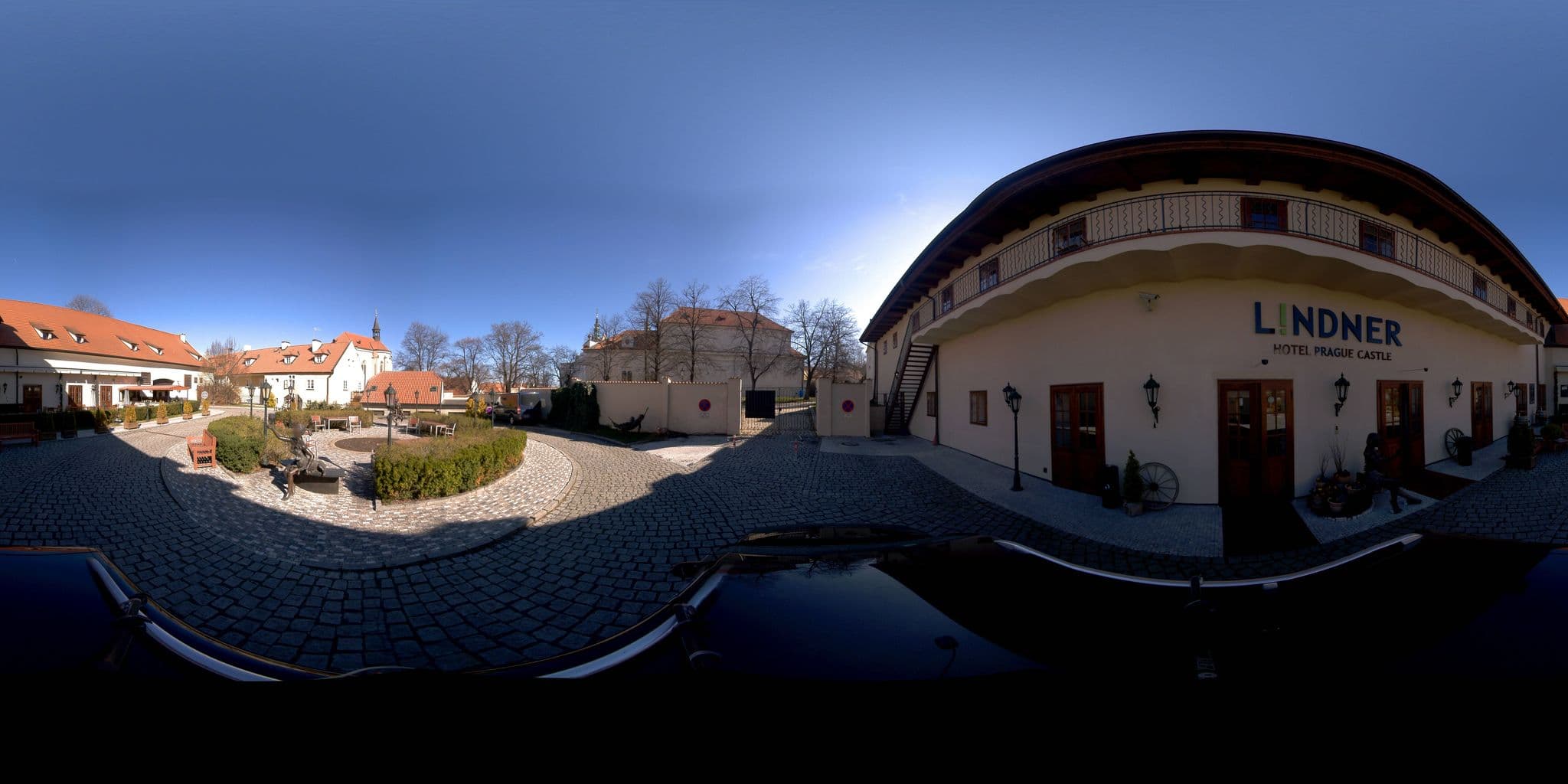 Street view near Lindner Hotel Prague Castle, Střešovice — © jeffreymartin (CC BY-SA · Mapillary)