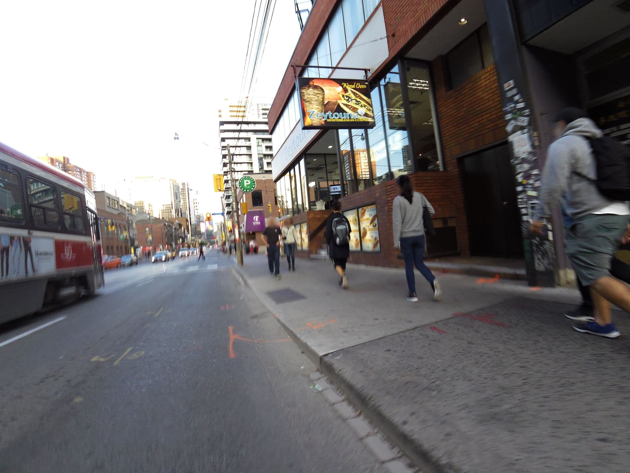 Street view near Backpackers on Dundas, Bay Street Corridor — © kevo (CC BY-SA · Mapillary)
