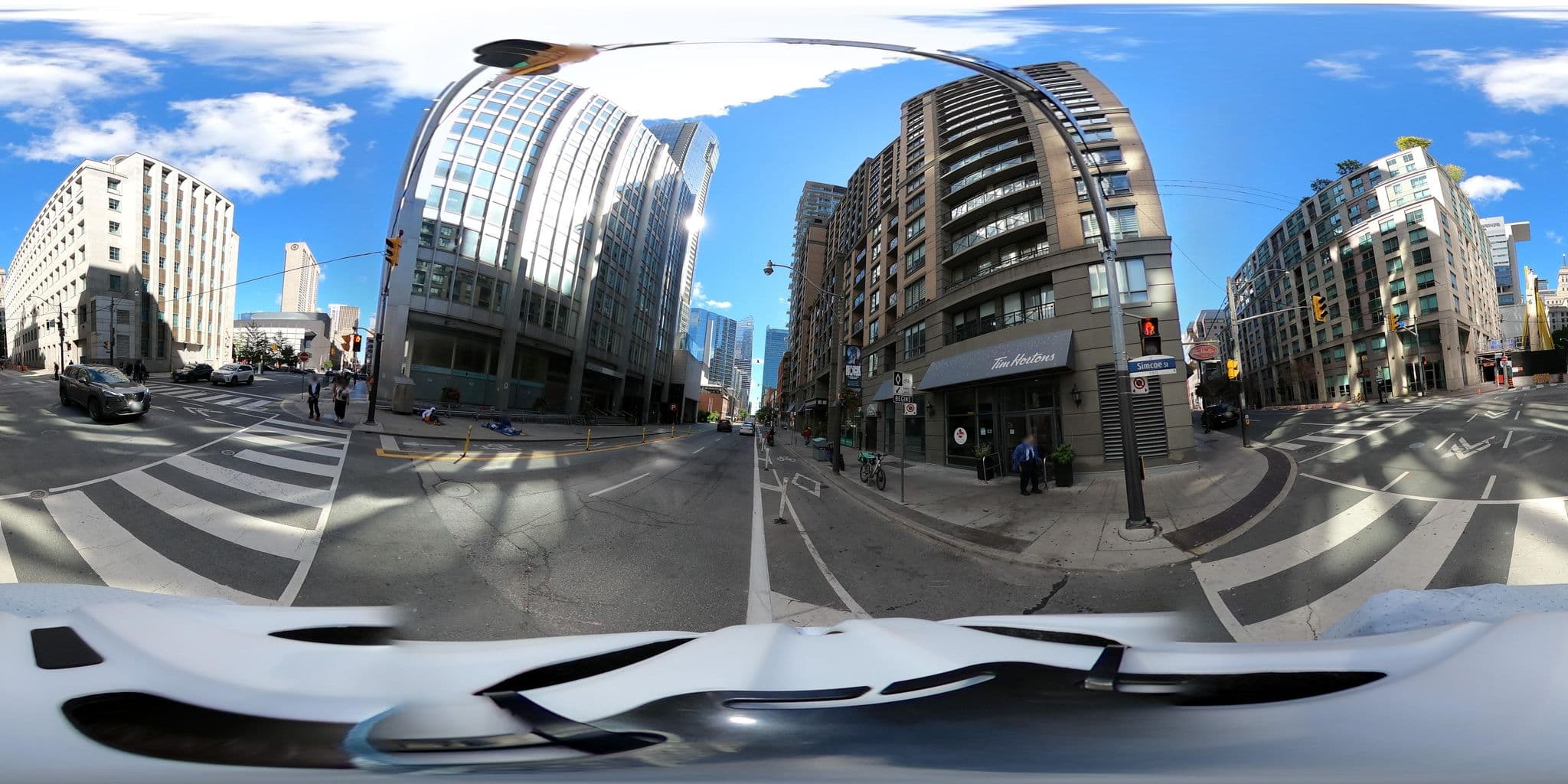 Street view near Toronto Furnished Apartments - University Plaza, Bay Street Corridor — © tallcoleman (CC BY-SA · Mapillary)