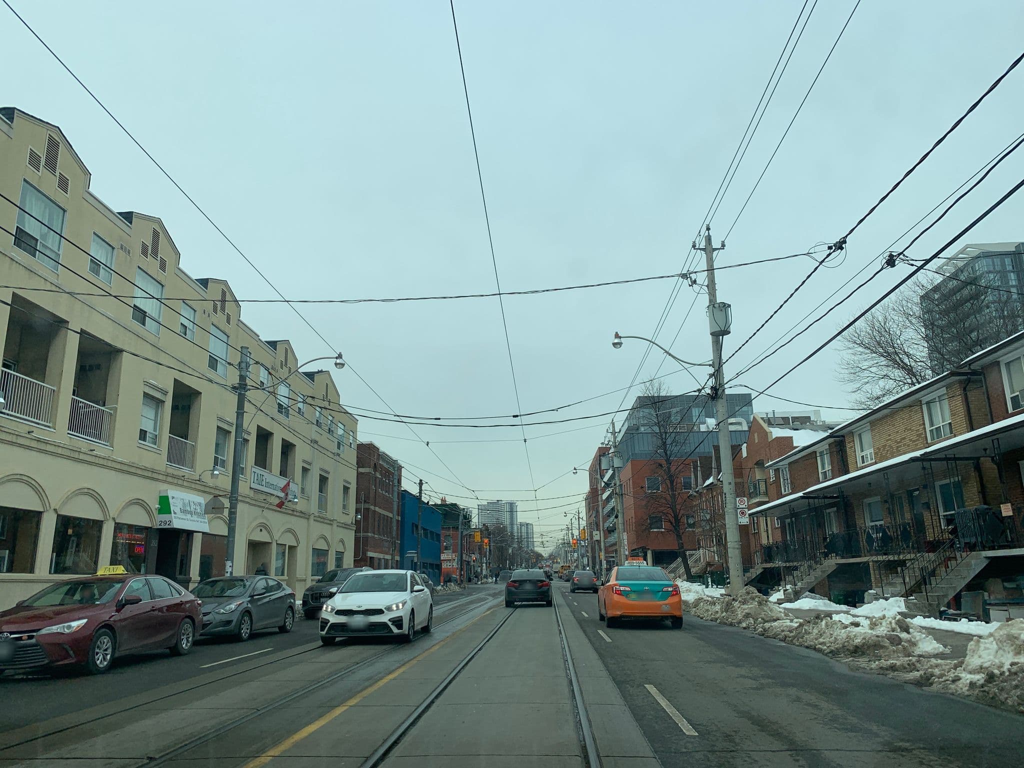 Street view near Locarno Hostel, Regent Park — © mdrive (CC BY-SA · Mapillary)