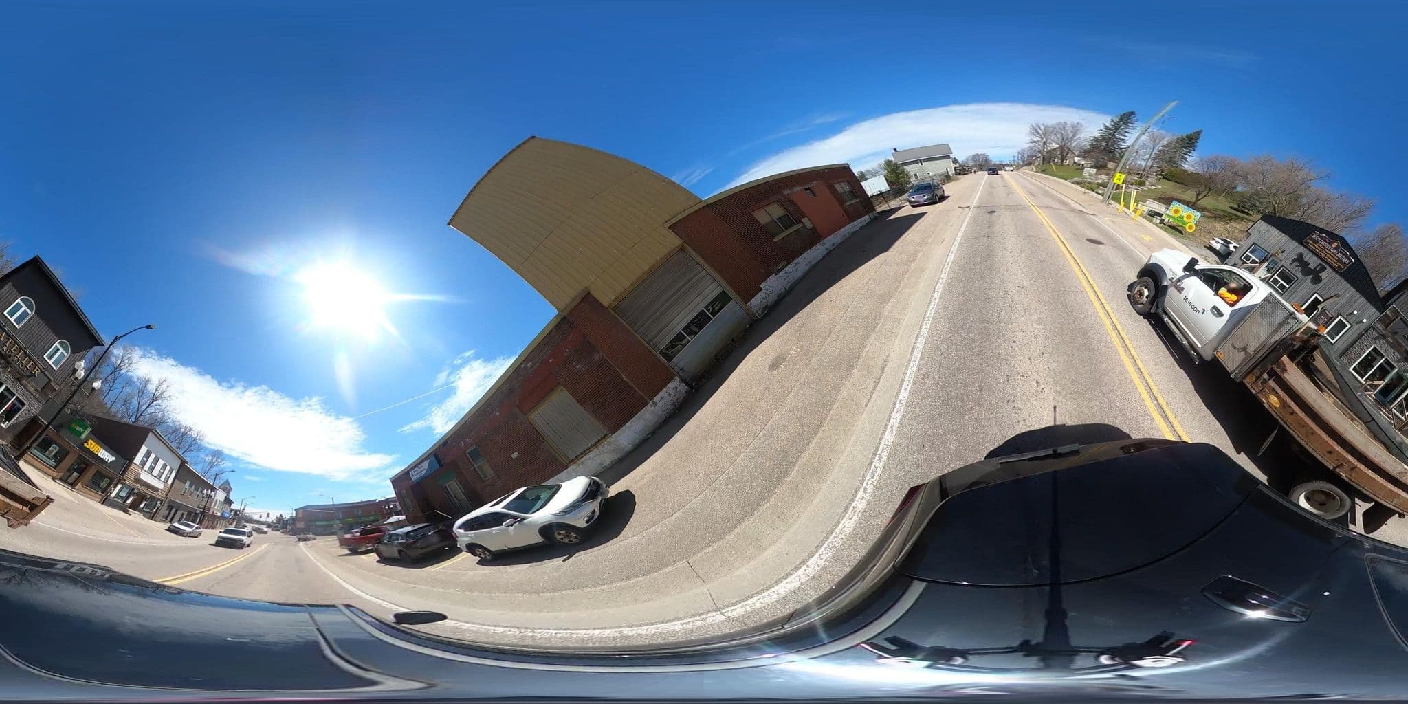 Street view near Pine Tree Motel, Eganville — © dfoden (CC BY-SA · Mapillary)