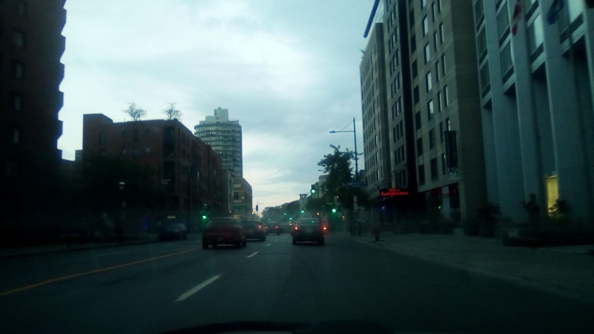 Street view near Courtyard By Marriott Montreal Downtown, Milton-Parc — © geodz (CC BY-SA · Mapillary)