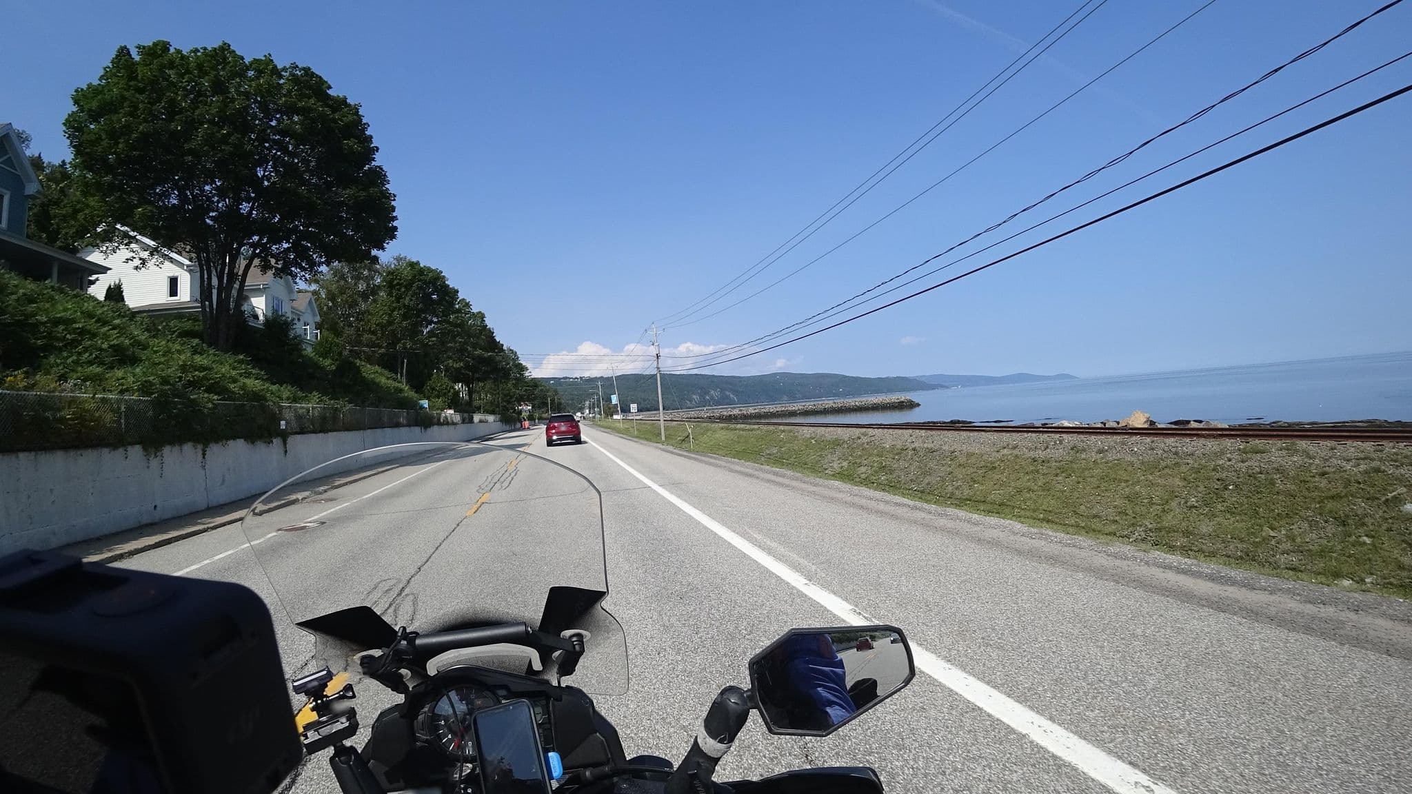 Street view near Domaine Du Fleuve, La Malbaie — © michelcouturemotomcm (CC BY-SA · Mapillary)