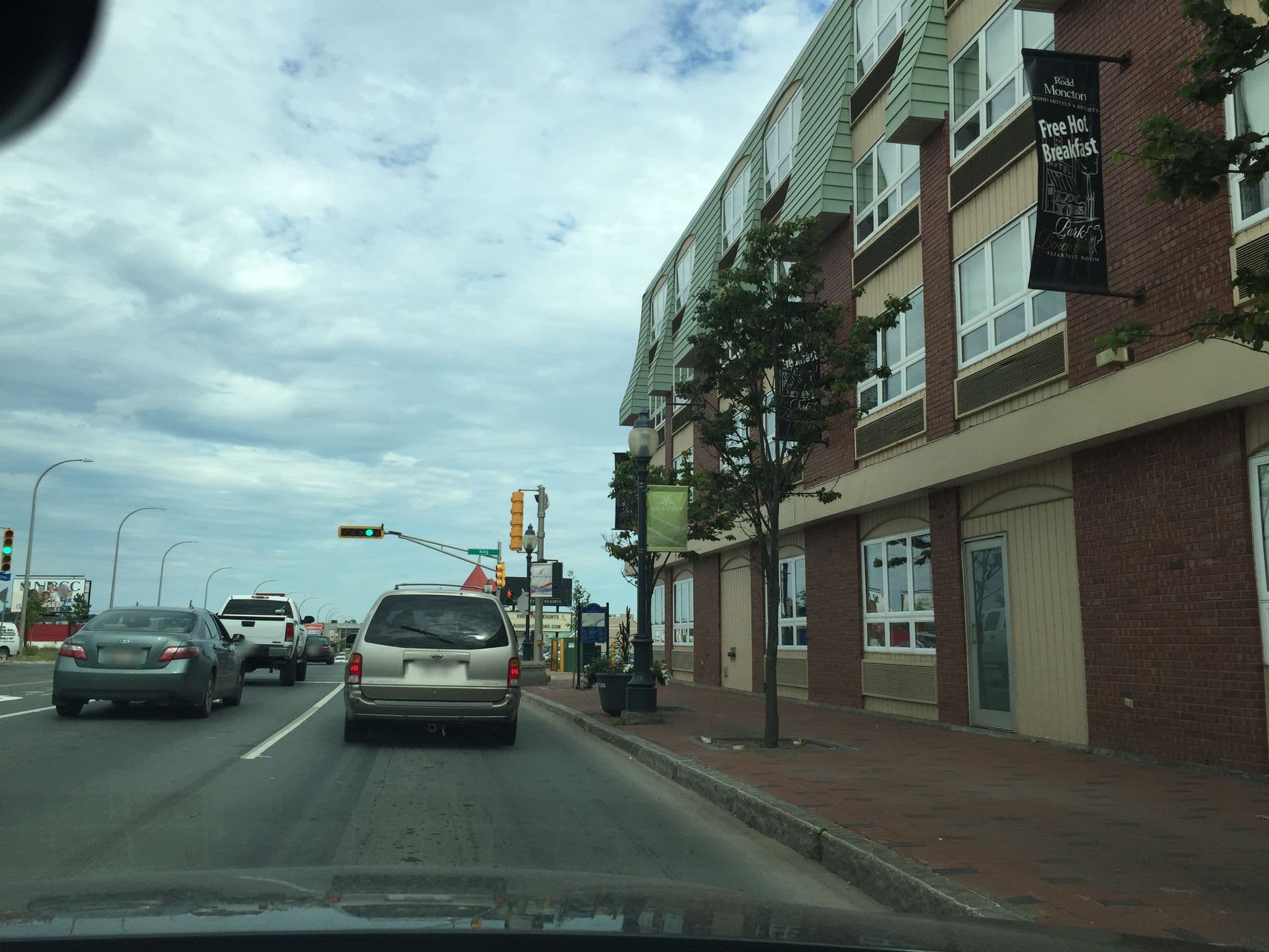 Street view near Rodd Park Hotel, Downtown Moncton — © mattm (CC BY-SA · Mapillary)