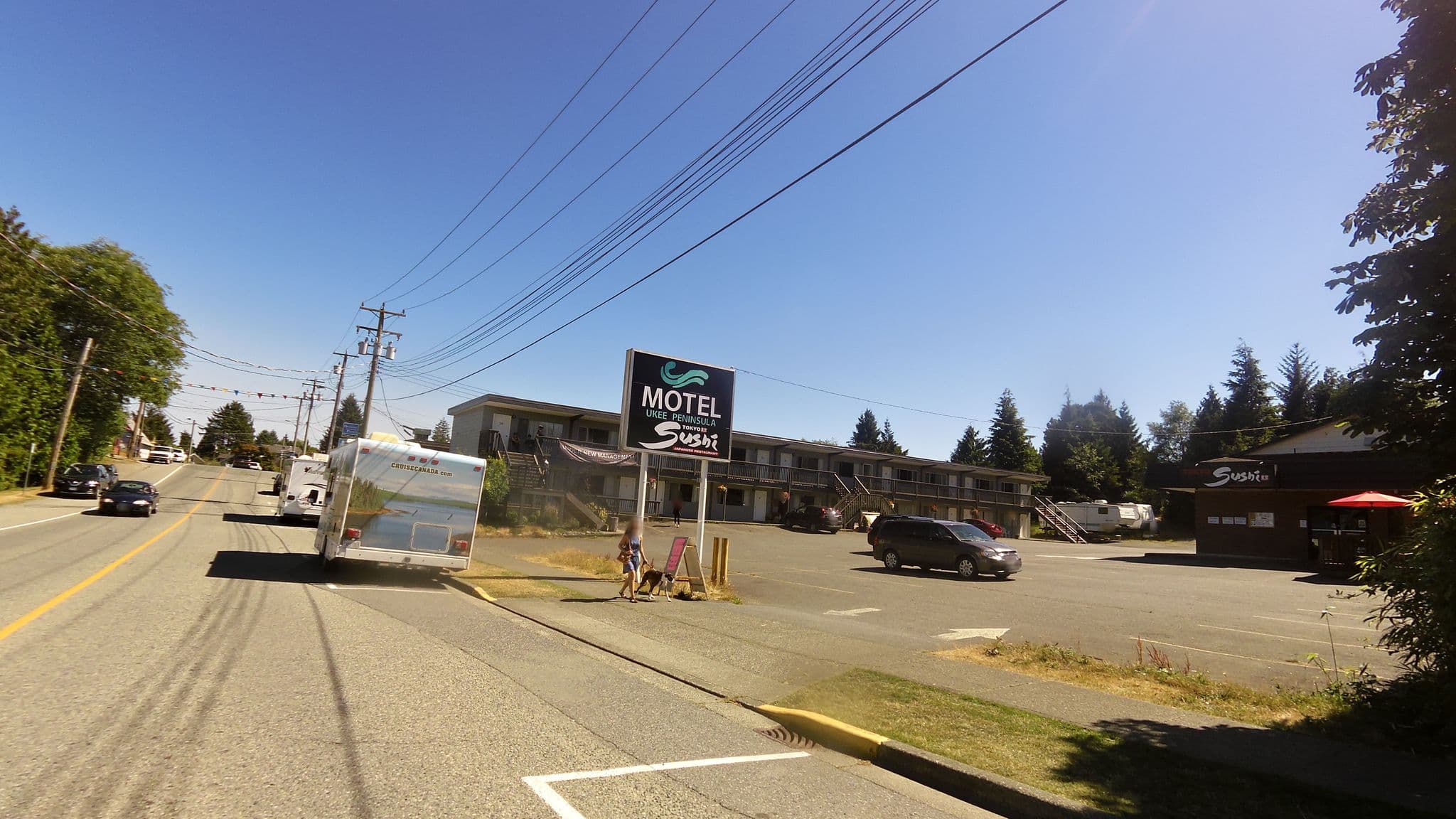 Street view near Ukee Peninsula Motel, Ucluelet — © rps333 (CC BY-SA · Mapillary)