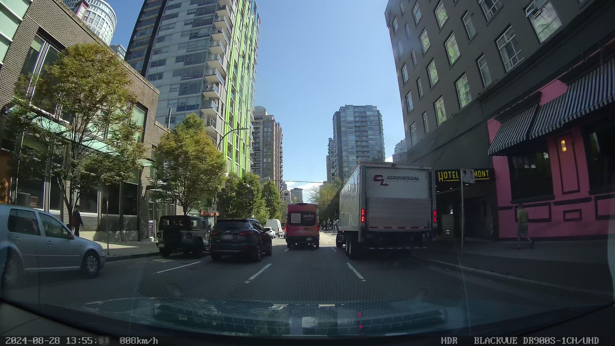 Street view near Global Village Backpackers, Downtown Vancouver — © davidmetcalfe (CC BY-SA · Mapillary)
