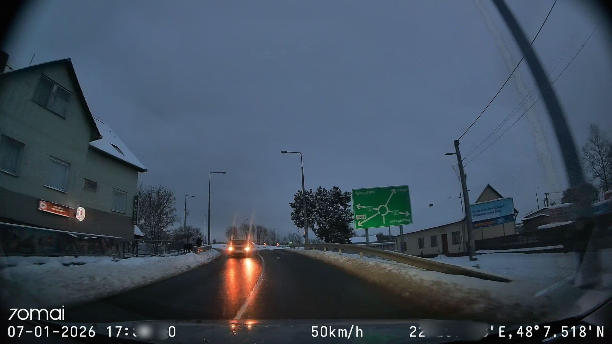 Street view near Meggyesi Panzió, Vásárosnamény — © doriel (CC BY-SA · Mapillary)