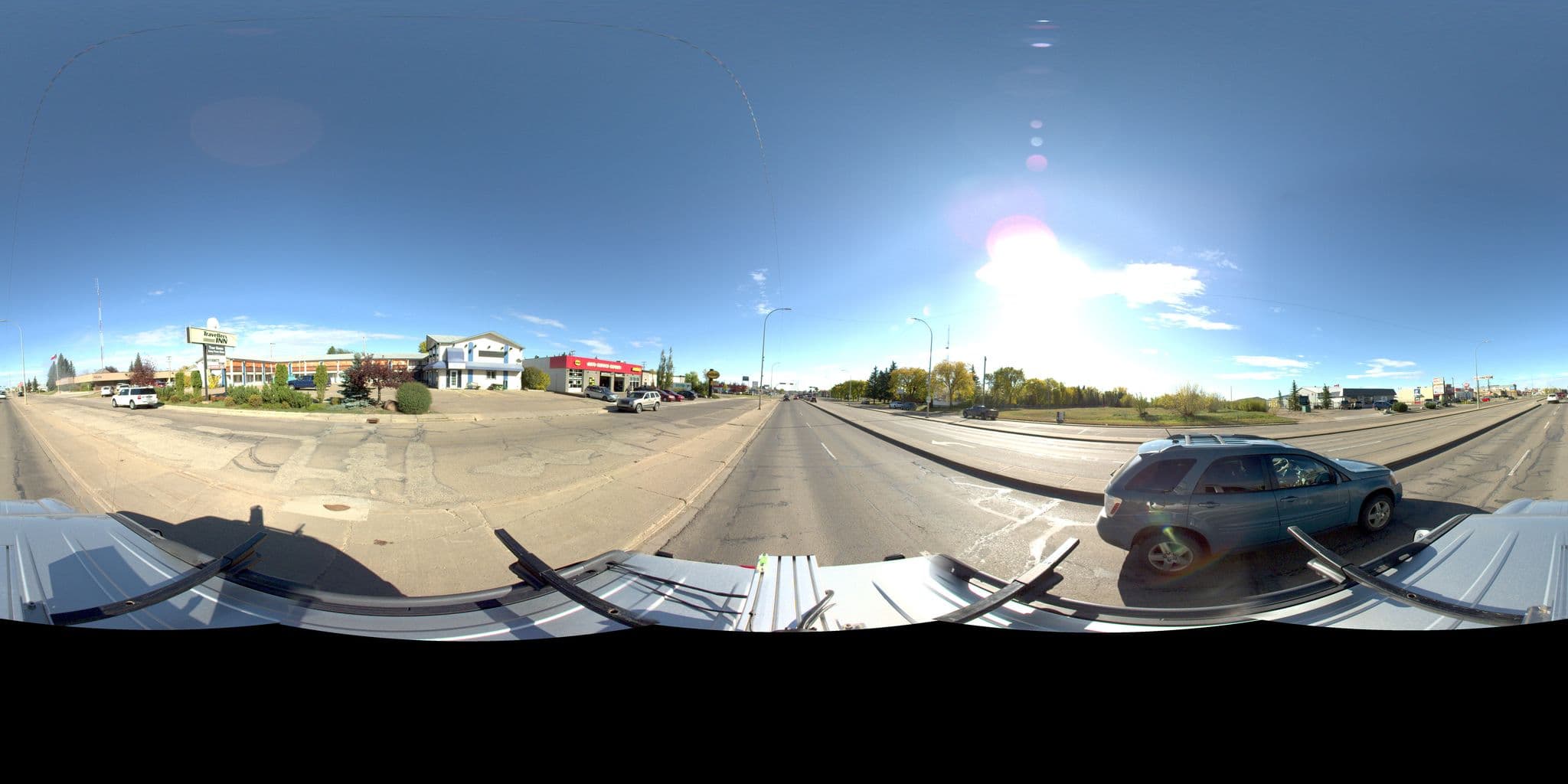 Street view near Travellers Inn, Camrose — © spread3 (CC BY-SA · Mapillary)