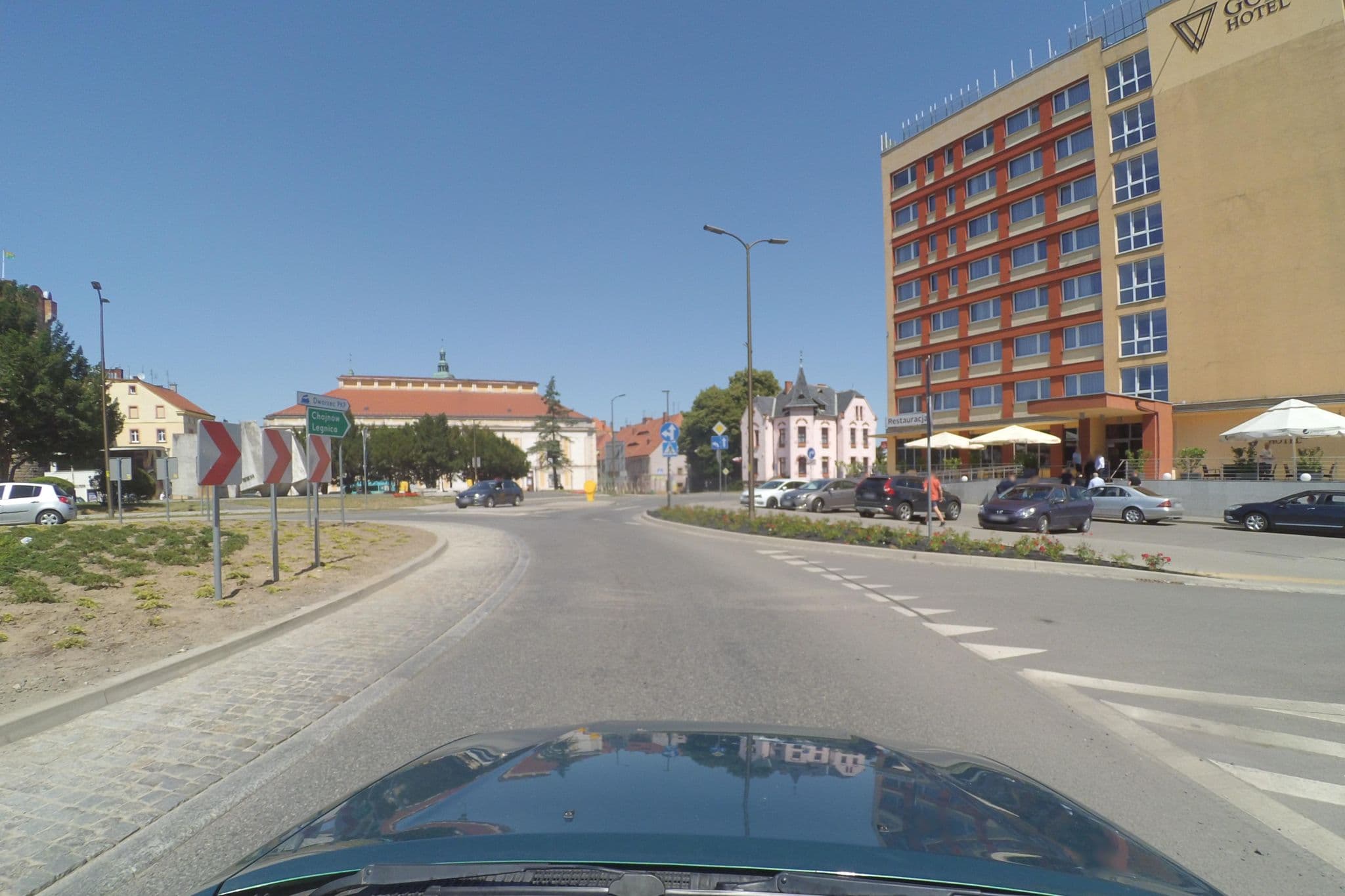 Street view near Qubus Hotel Zlotoryja, Złotoryja — © wegavision (CC BY-SA · Mapillary)