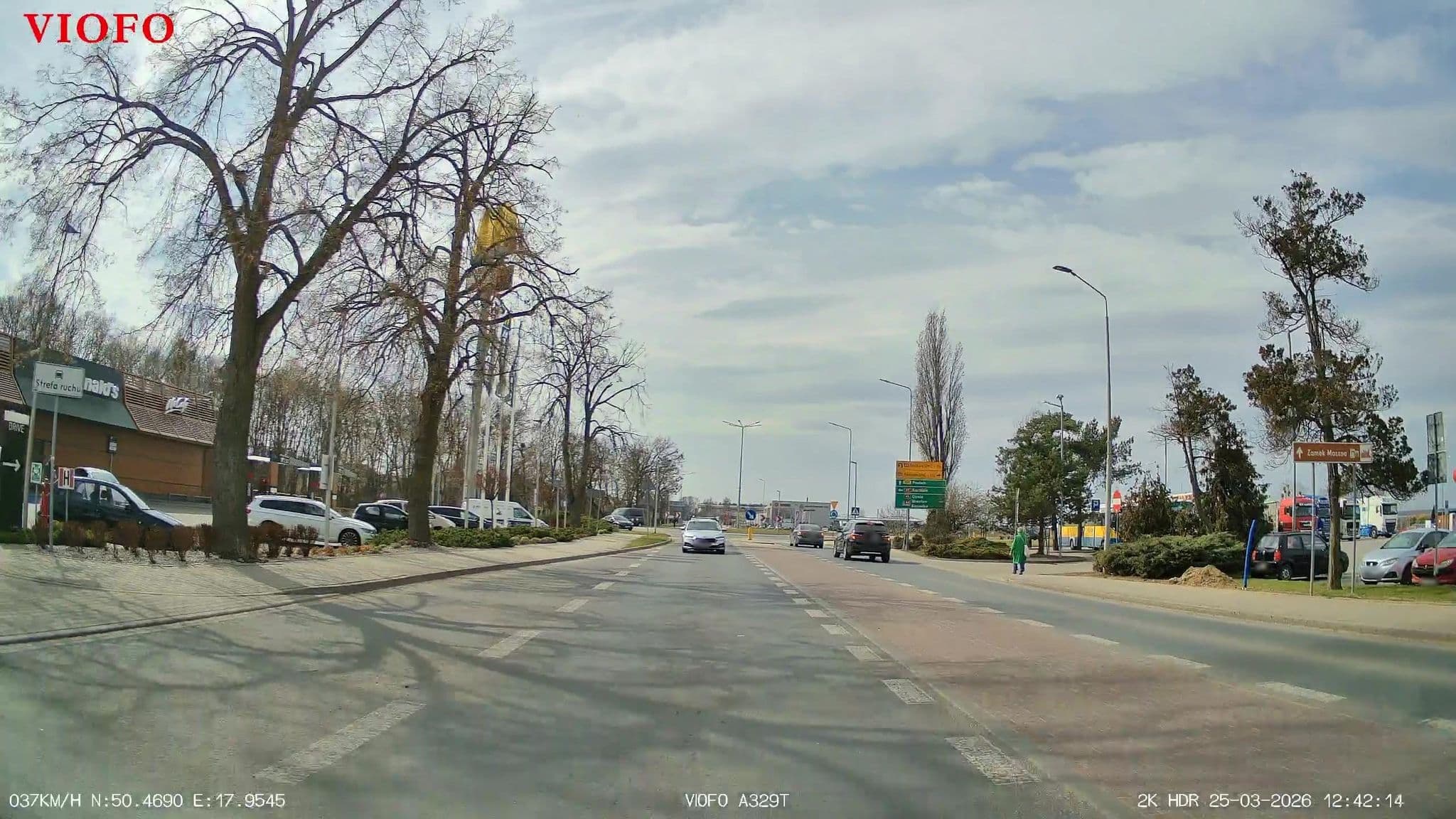 Street view near Krapowice Hotel, Krapkowice — © Kaczor (CC BY-SA · Mapillary)
