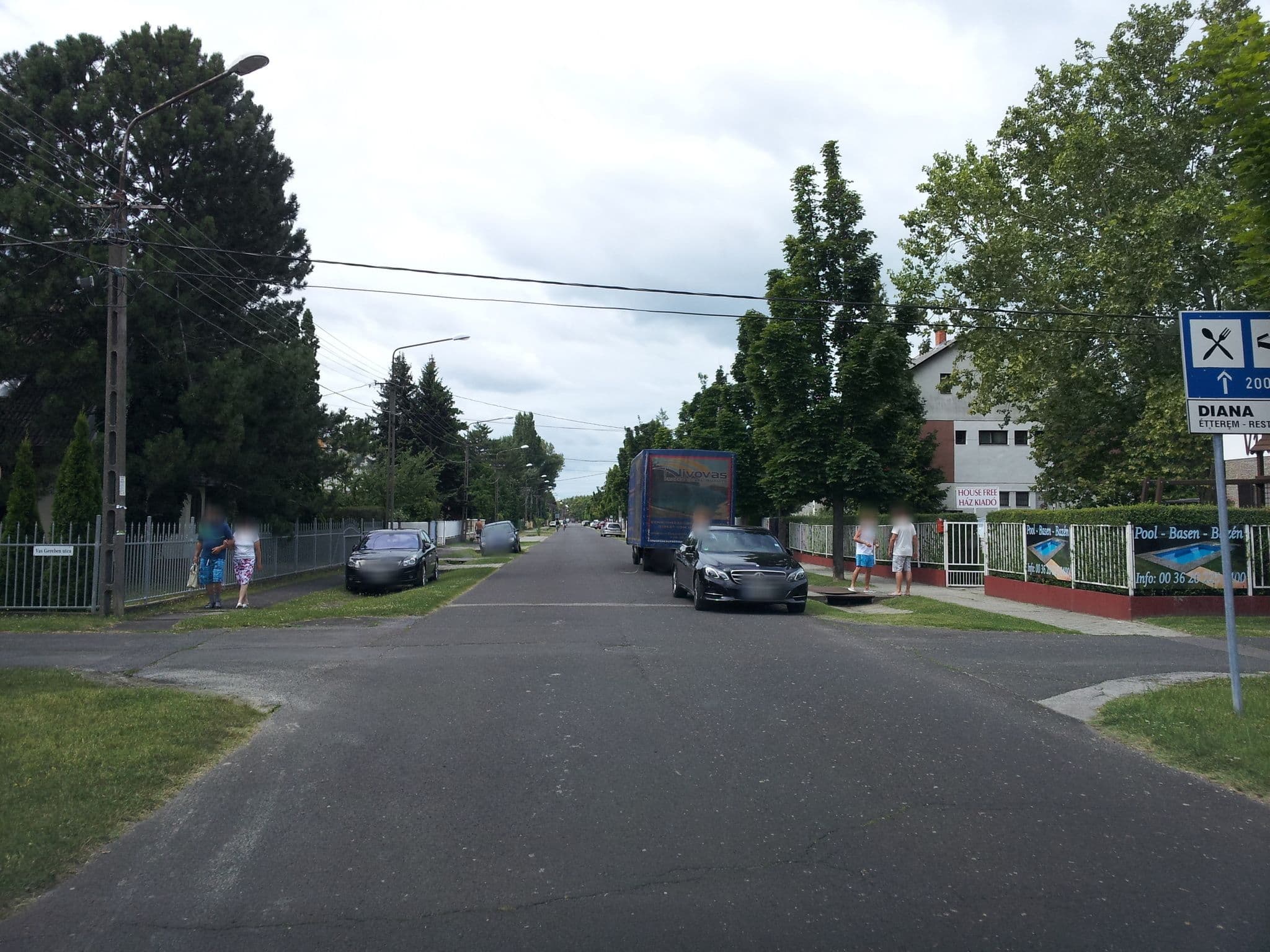 Street view near Villa 55 & Pool, Siófok — © kolesajr (CC BY-SA · Mapillary)
